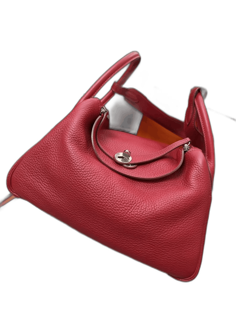 Hermes Lindy 30 Red Leather Bag