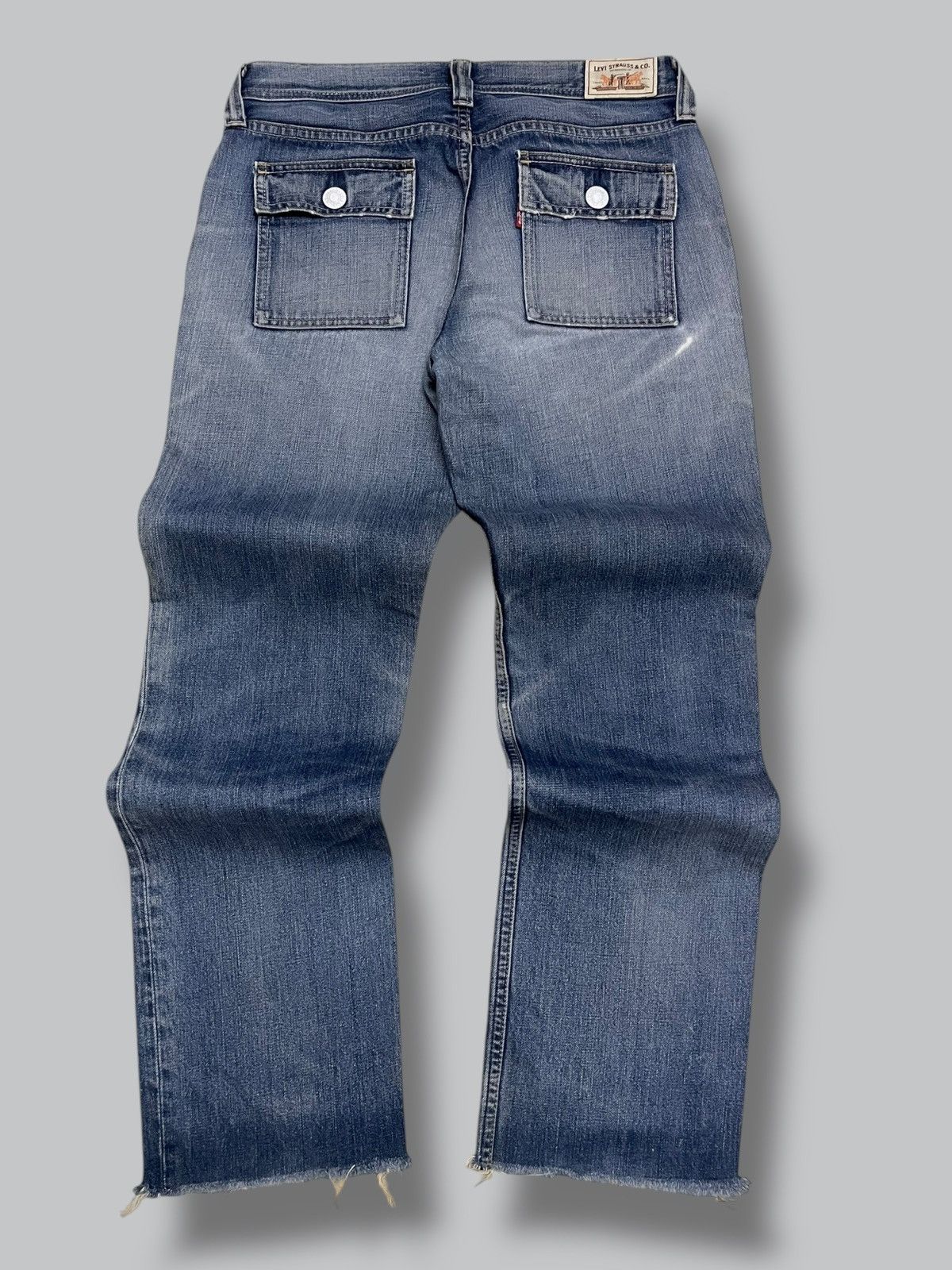 Levi's Vintage Clothing Vintage Designer Levis 302 Bush Pant Distressed Denim Size US 30 / EU 46 - 8 Thumbnail