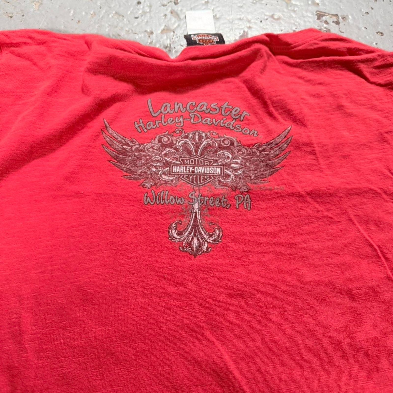 Harley Davidson Red harley davidson angel wing Tee Size US M / EU 48-50 / 2 - 4 Thumbnail
