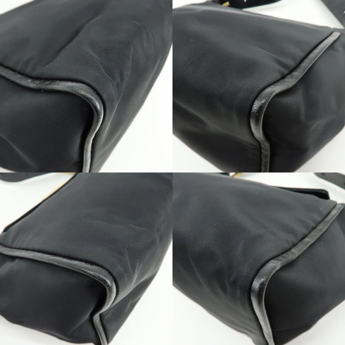Fendi Fendi Nylon Shoulder Bag Black Size ONE SIZE - 5 Thumbnail