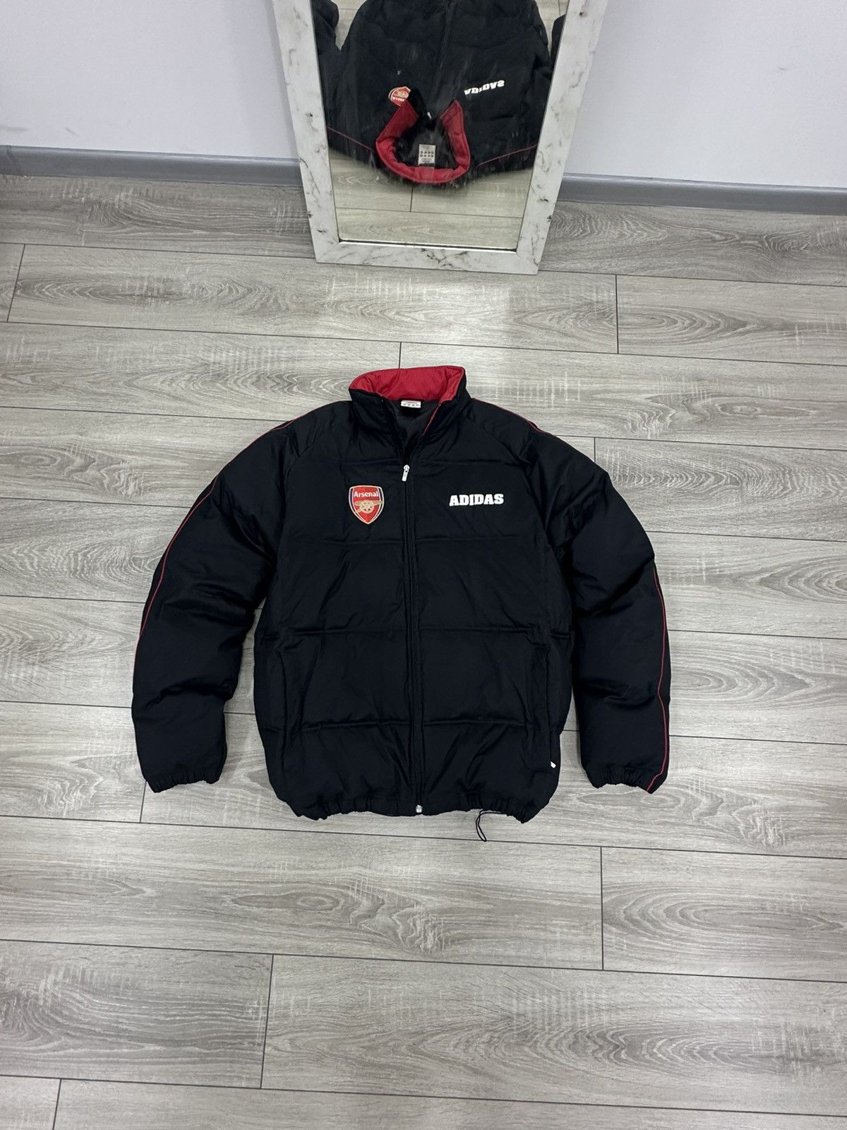 Adidas Vintage 2005s Arsenal Puffer Down Jacket Soccer