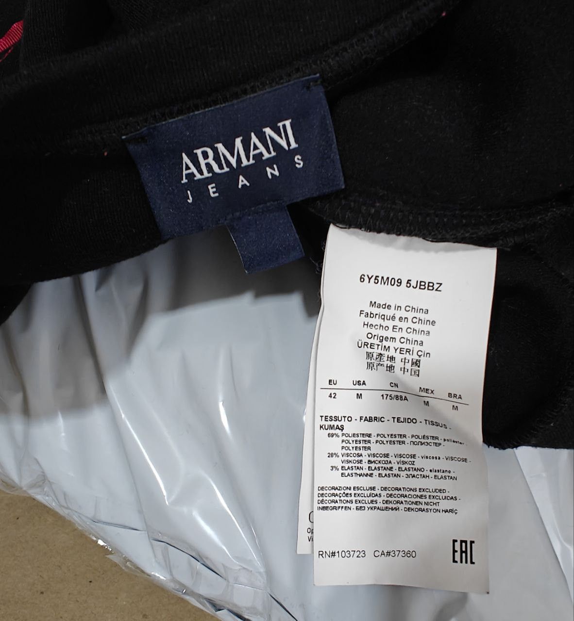Armani Armani Jeans Sweatshirt Crewneck Black size M Size M / US 6-8 / IT 42-44 - 9 Thumbnail