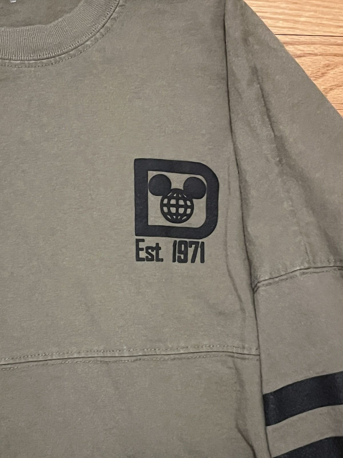 Disney × Vintage Vintage Y2K Olive Walt Disney Spirit Jersey Long Sleeve AOP Size US S / EU 44-46 / 1 - 4 Thumbnail