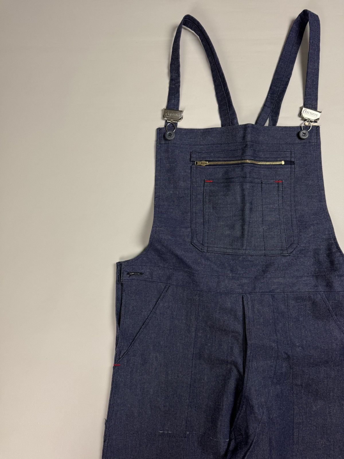 Craftsman × Vintage Deadstock VTG Craftsman Workwear Sanfor Shrunk Overalls Bib Size US 36 / EU 52 - 6 Thumbnail