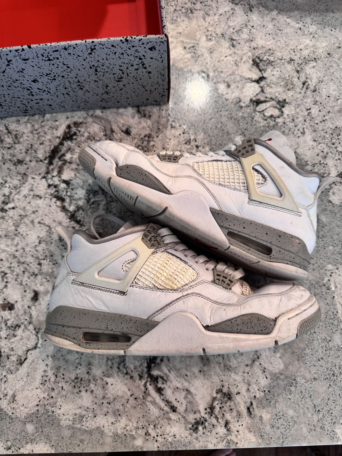 Jordan Brand Jordan 4 Retro White Oreo Beaters Size US 10 / EU 43 - 7 Thumbnail