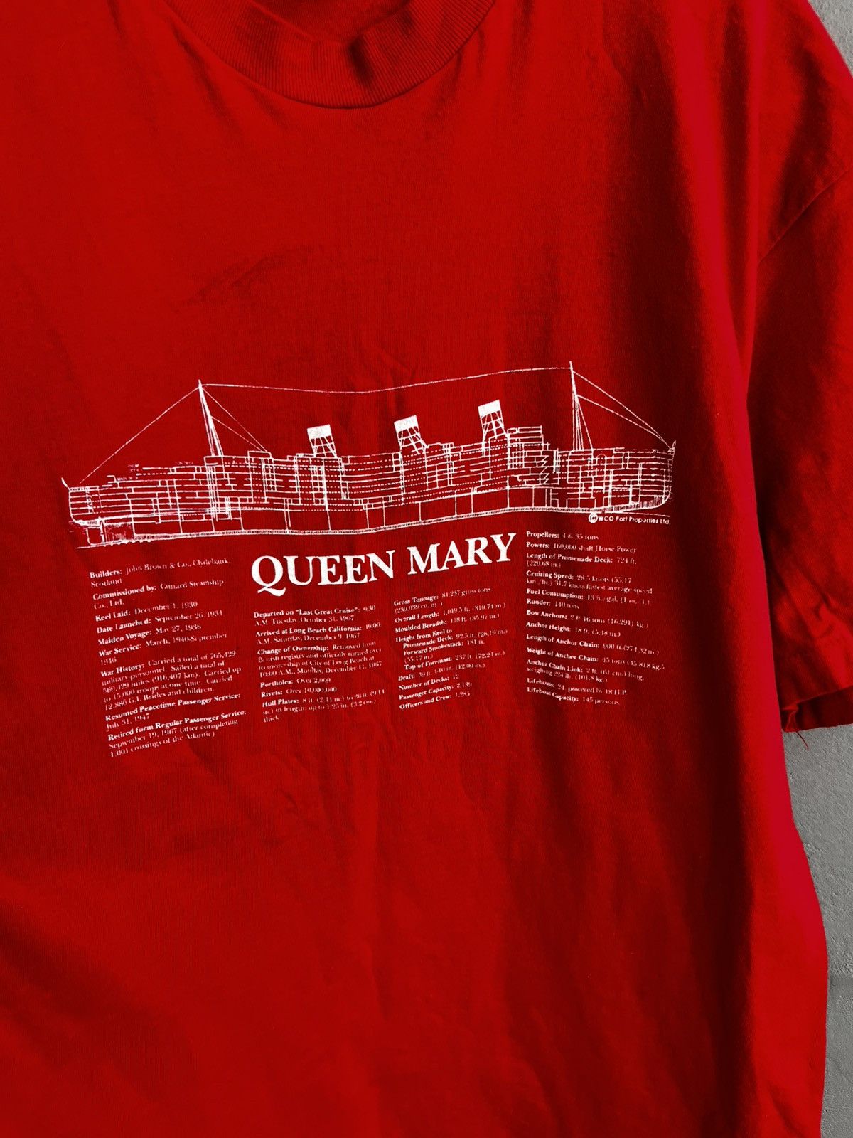 Vintage Vintage Tie Dye Queen Mary Ship Long Beach Tee Size US L / EU 52-54 / 3 - 5 Thumbnail