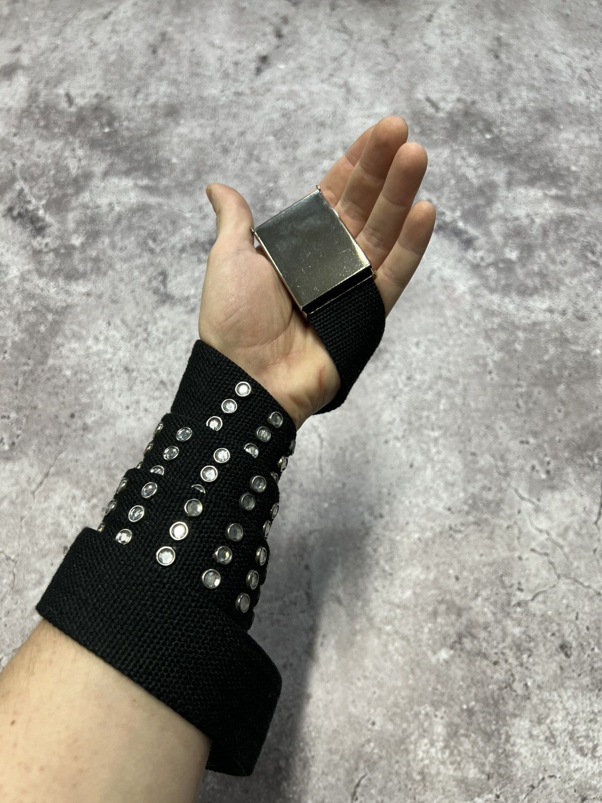 Japanese Brand 00ʼS NUMBER NINE STYLE JAPAN RHINESTONEY2K PUNK STUDDED BELT Size ONE SIZE - 1 Thumbnail