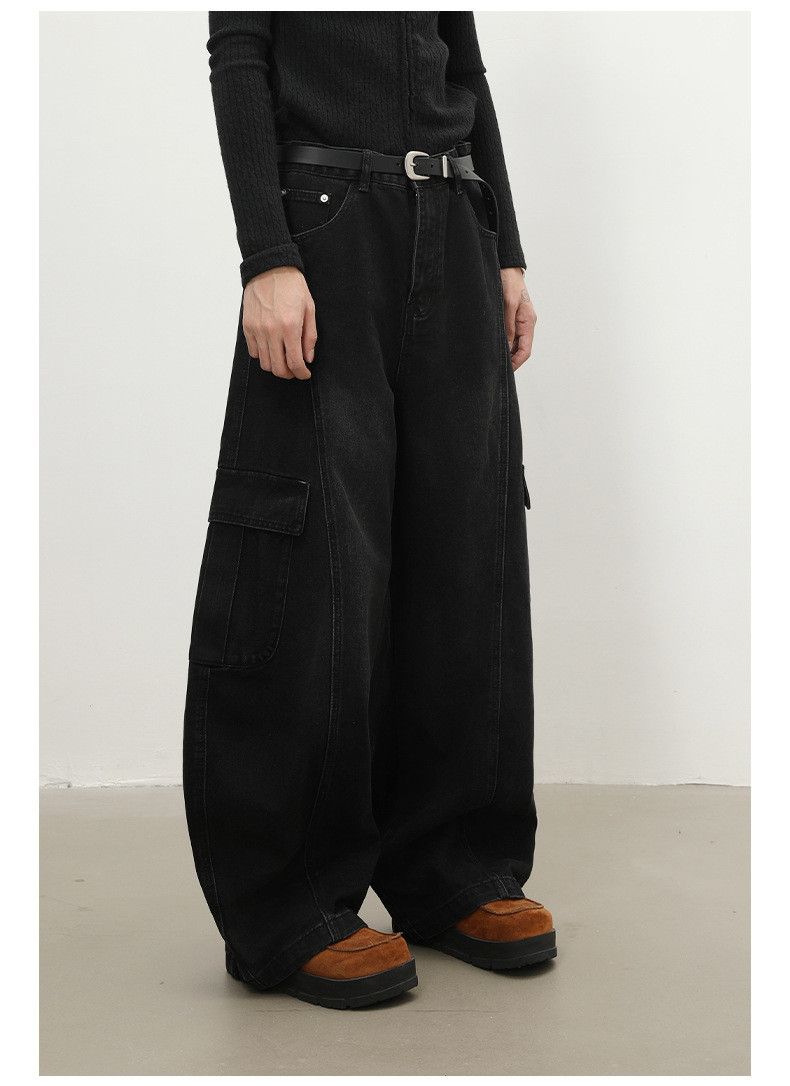 Japanese Brand Japanese retro men's wide-leg baggy cargo jeans Size US 32 / EU 48 - 4 Thumbnail