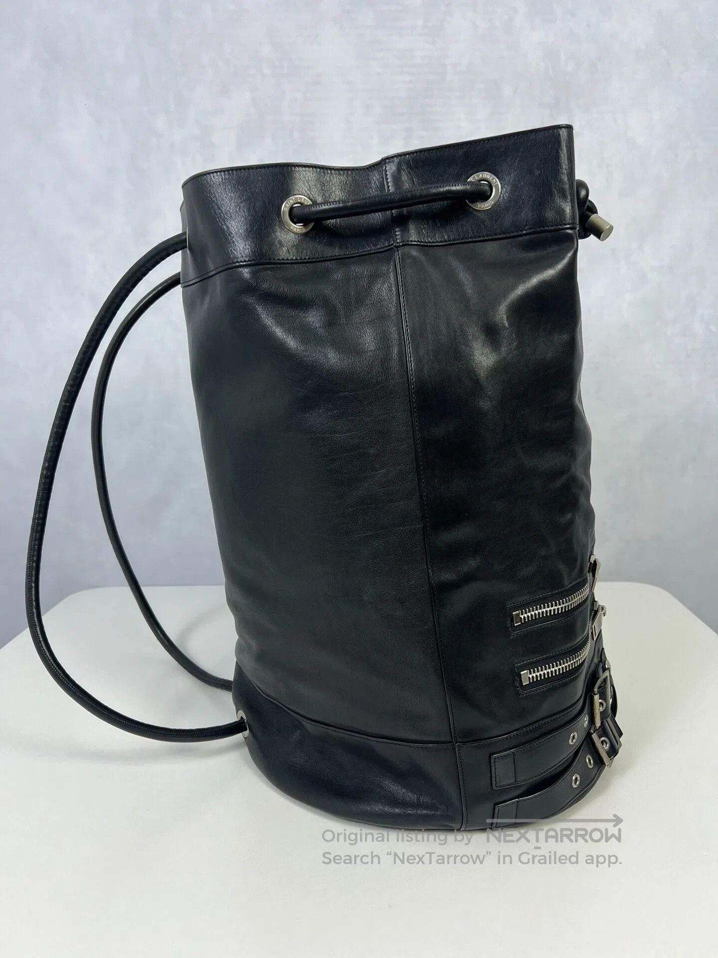 Saint Laurent Paris Saint Laurent Multi-Zipper Bucket Backpack. Size ONE SIZE - 2 Thumbnail