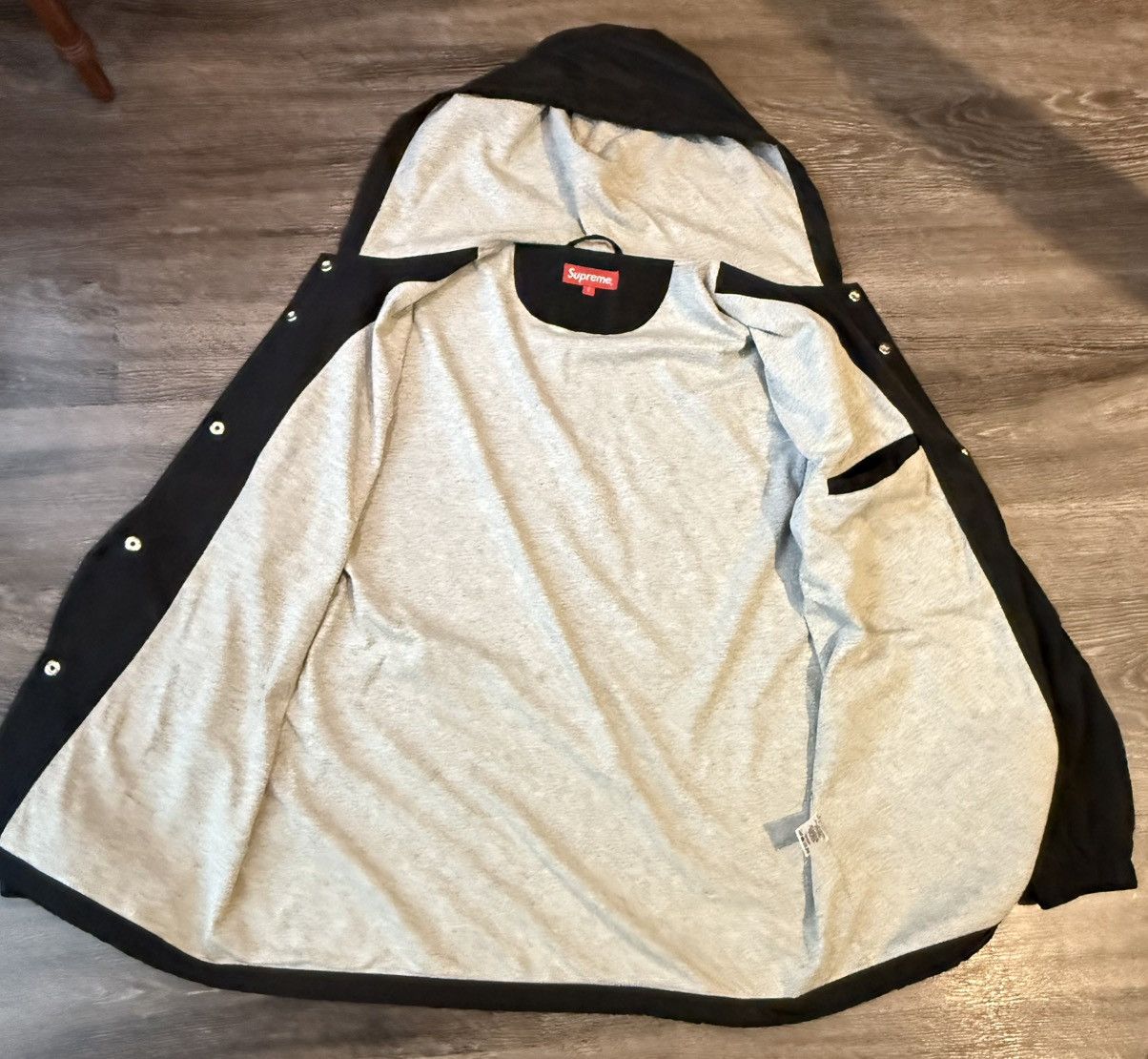 Supreme Supreme Vertical Logo Hooded Coaches Jacket SS 17 Size US L / EU 52-54 / 3 - 6 Thumbnail