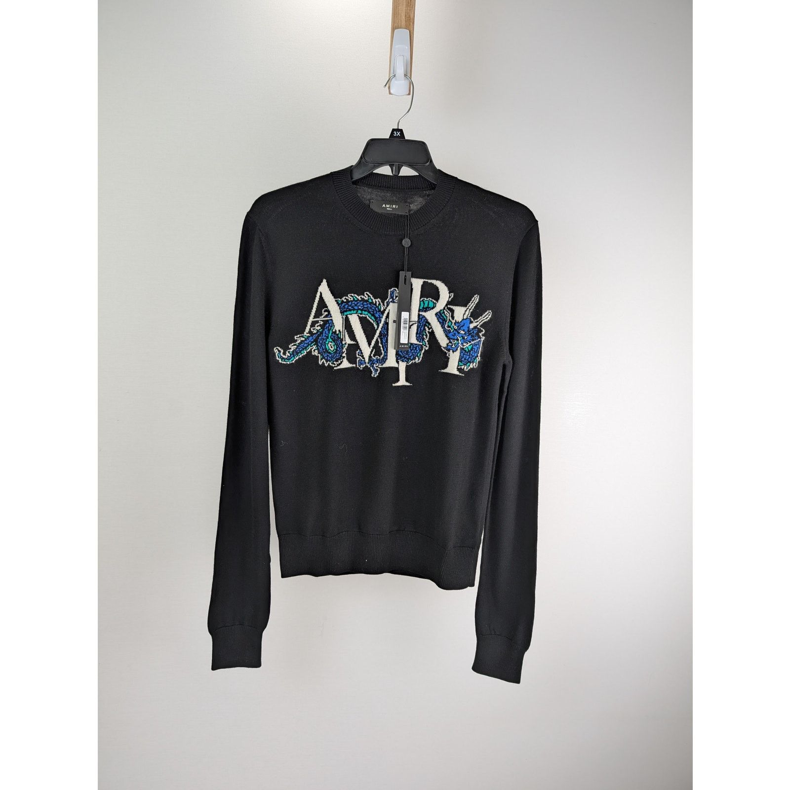 Amiri o1rshd1 CNY Dragon Crewneck Sweatshirt in Black Size US XL / EU 56 / 4 - 8 Thumbnail