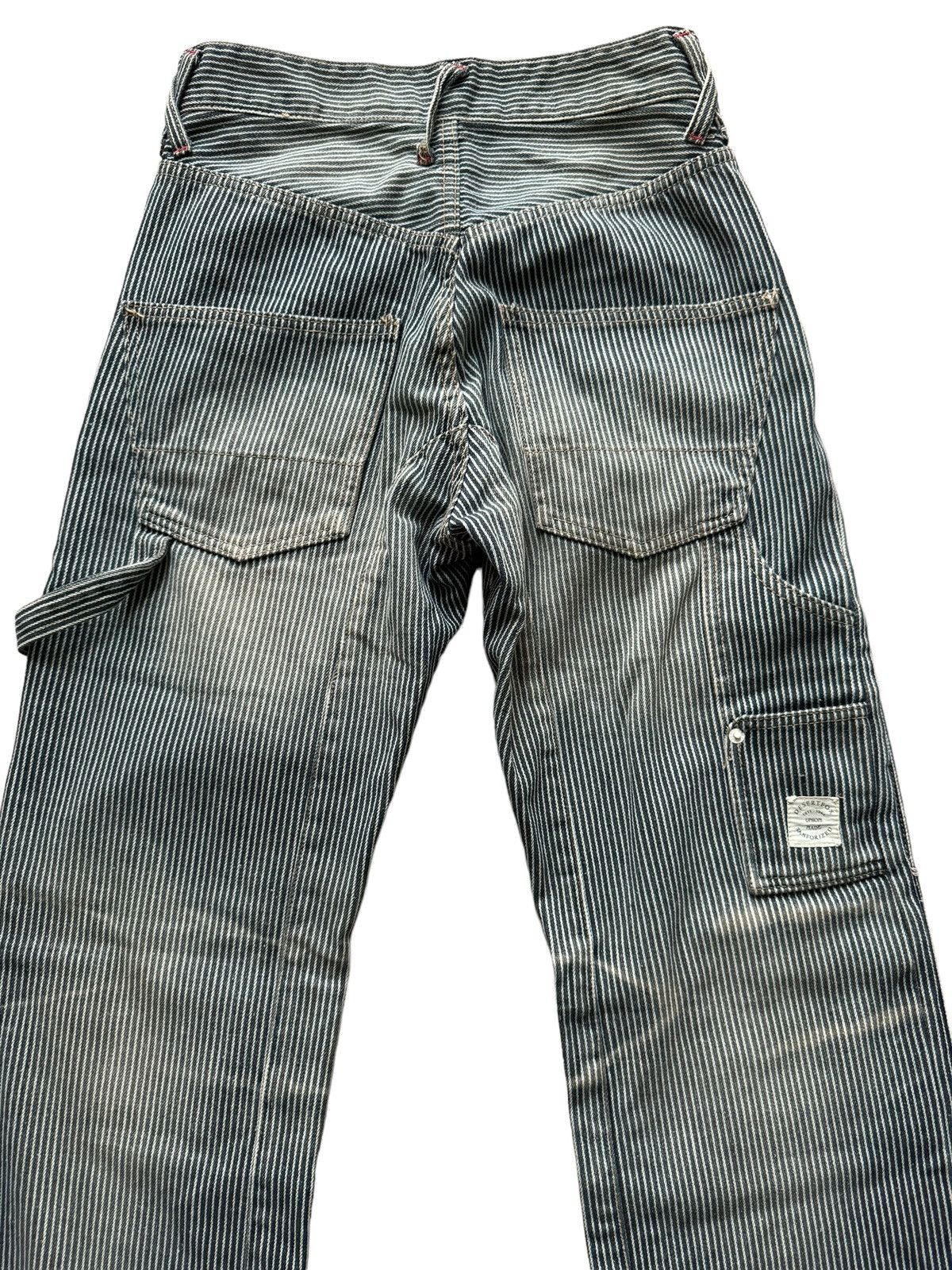 PPFM PPFM DOUBLE KNEE MULTI POCKET WORKWEAR HICKORY STRIPE PANTS Size US 28 / EU 44 - 7 Thumbnail