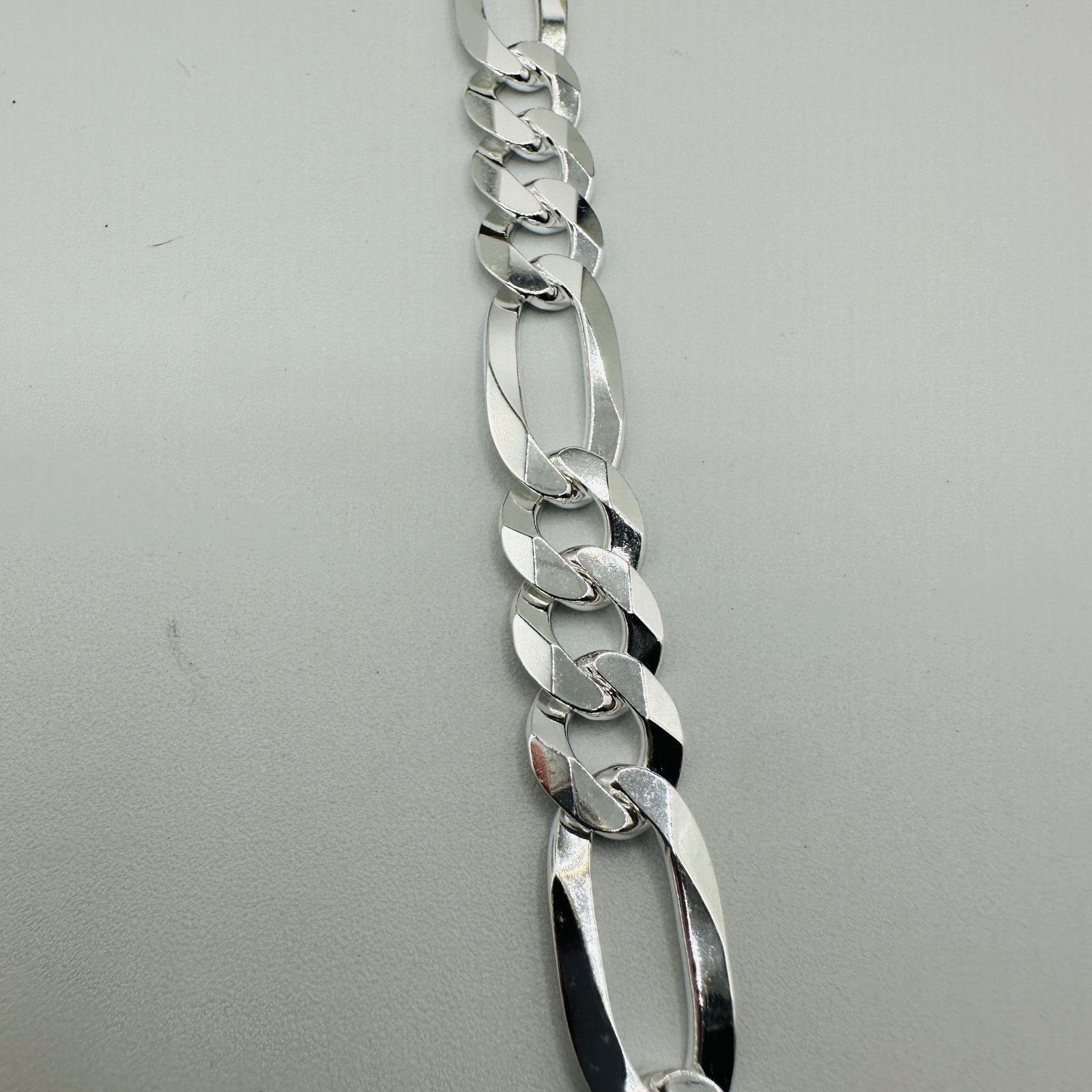 The Unbranded Brand Solid Sterling Silver Flat Figaro 24" Chain Size ONE SIZE - 2 Thumbnail
