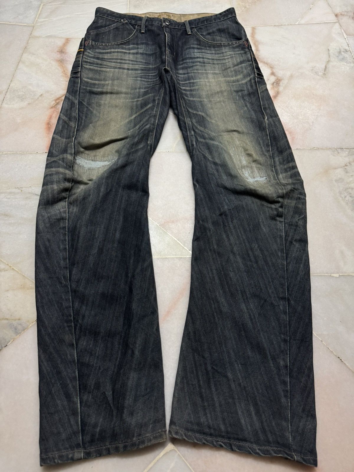 Edwin VTG EDWIN E-FUNCTION RUSTY SICK MUDPUNK WHSIKER DARK JEAN Size US 32 / EU 48 - 14 Thumbnail