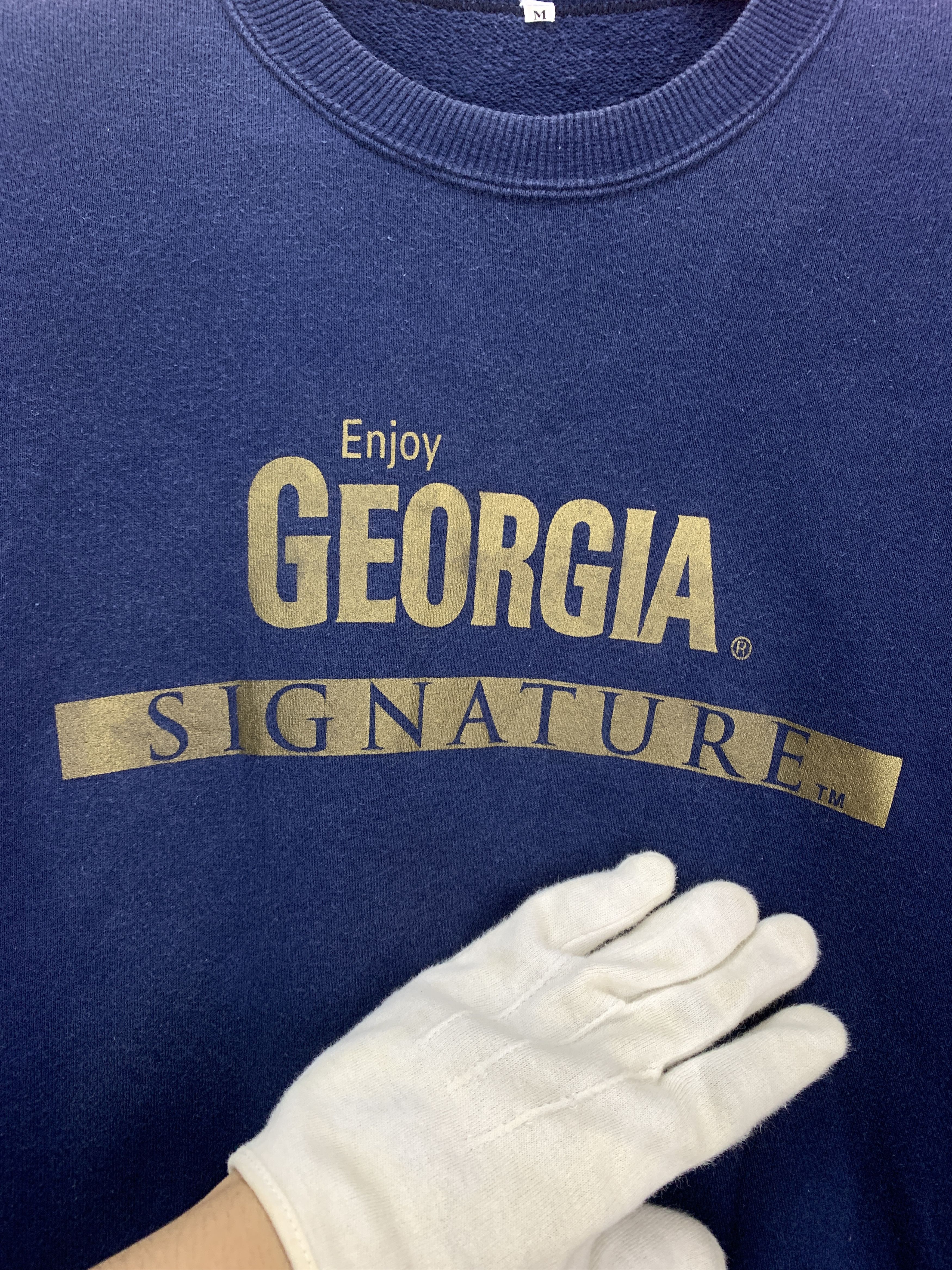 Vintage 90s Vintage GEORGIA Made In Japan Sweatshirt #2163/19 Size US S / EU 44-46 / 1 - 2 Thumbnail