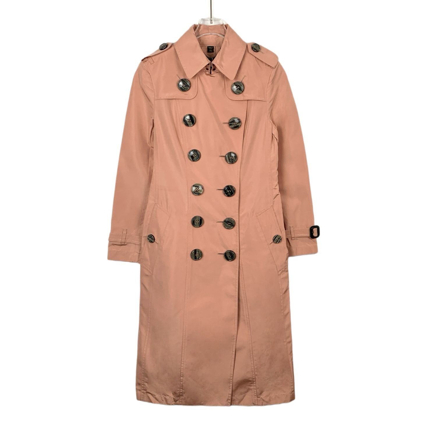 Burberry Burberry Womens Flesh Pink Mulberry Silk Double-Breasted Bel Size XS / US 0-2 / IT 36-38 - 1 Thumbnail