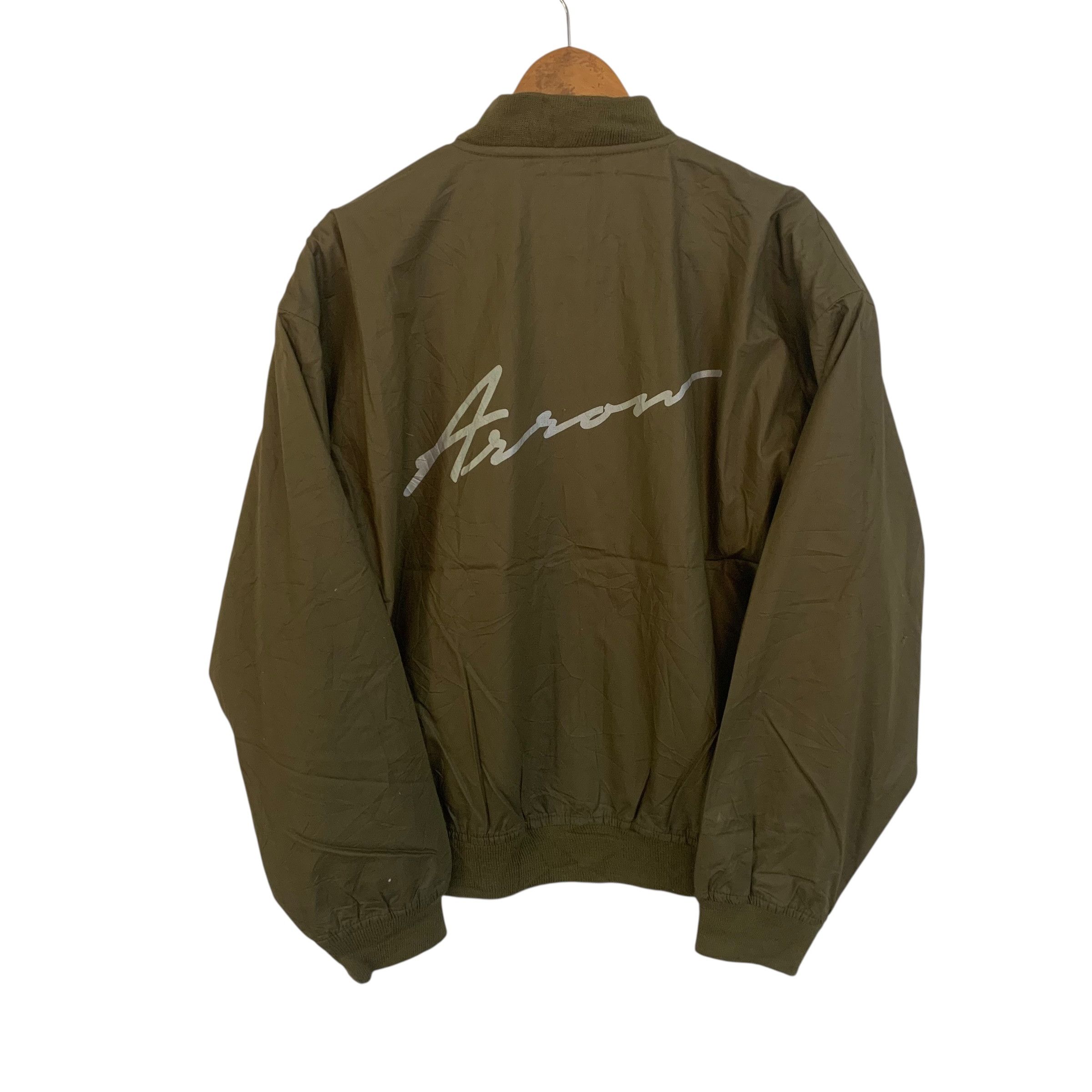 Arrow × Vintage Vintage Arrow Bomber Jacket Sweater Army Size US XL / EU 56 / 4 - 1 Thumbnail