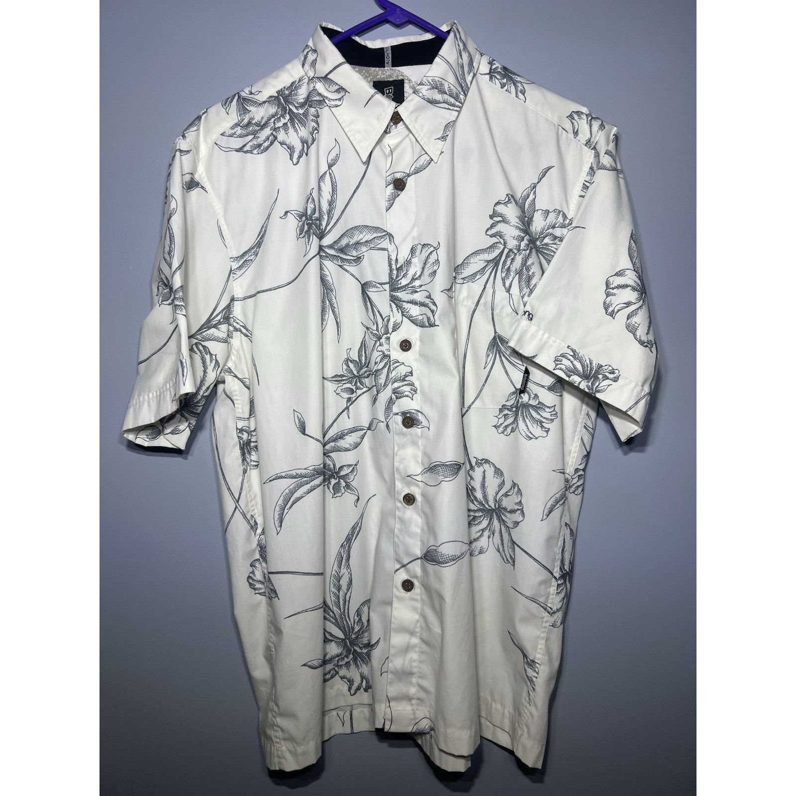 Billabong Billabong Shirt Button Up Hawaiian Bamboo Floral Hibiscus Size US M / EU 48-50 / 2 - 1 Thumbnail