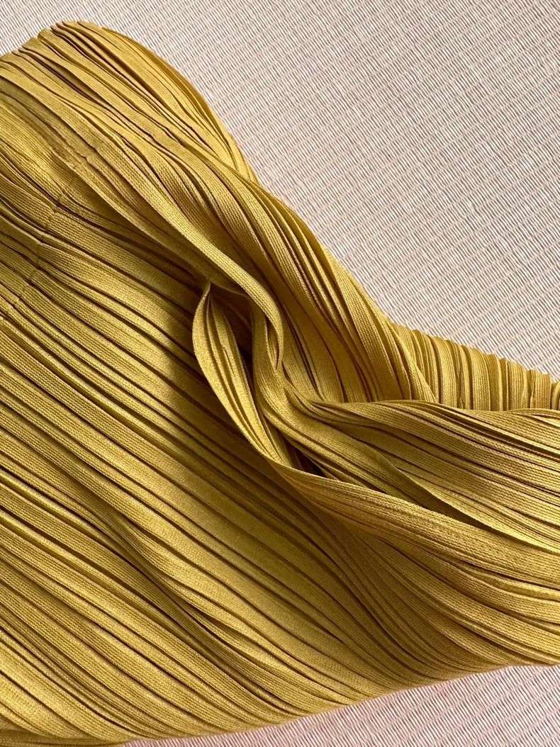 Issey Miyake Issey Miyake size:2 Prosperous yellow pleated long pants Size 31" - 8 Thumbnail