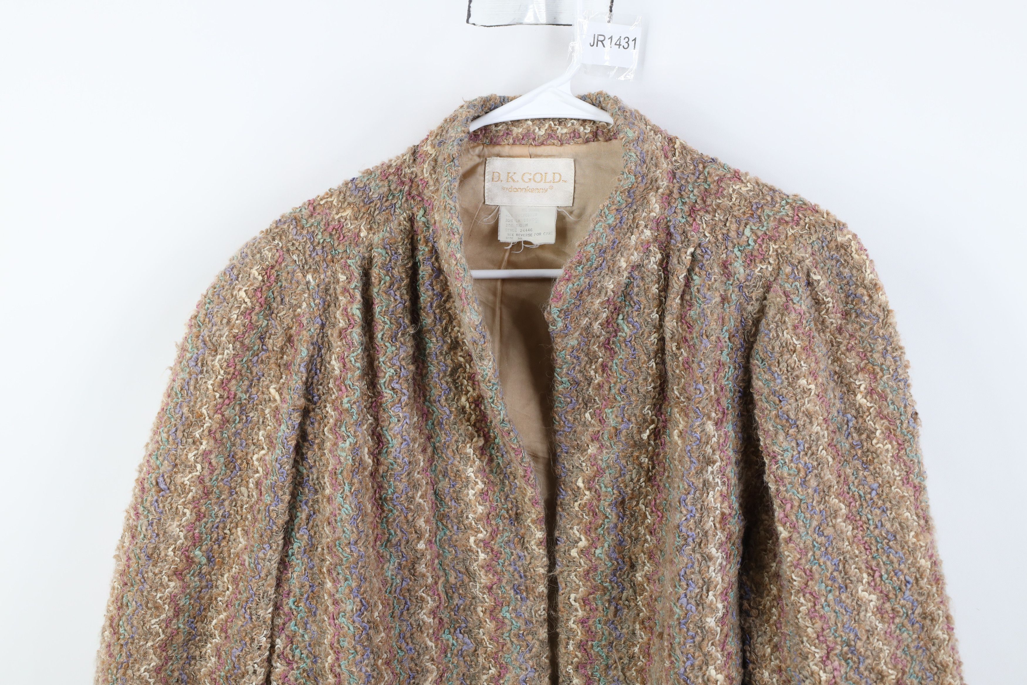 Vintage Vintage 70s Streetwear Pastel Striped Blazer Jacket USA Size XS / US 0-2 / IT 36-38 - 2 Thumbnail
