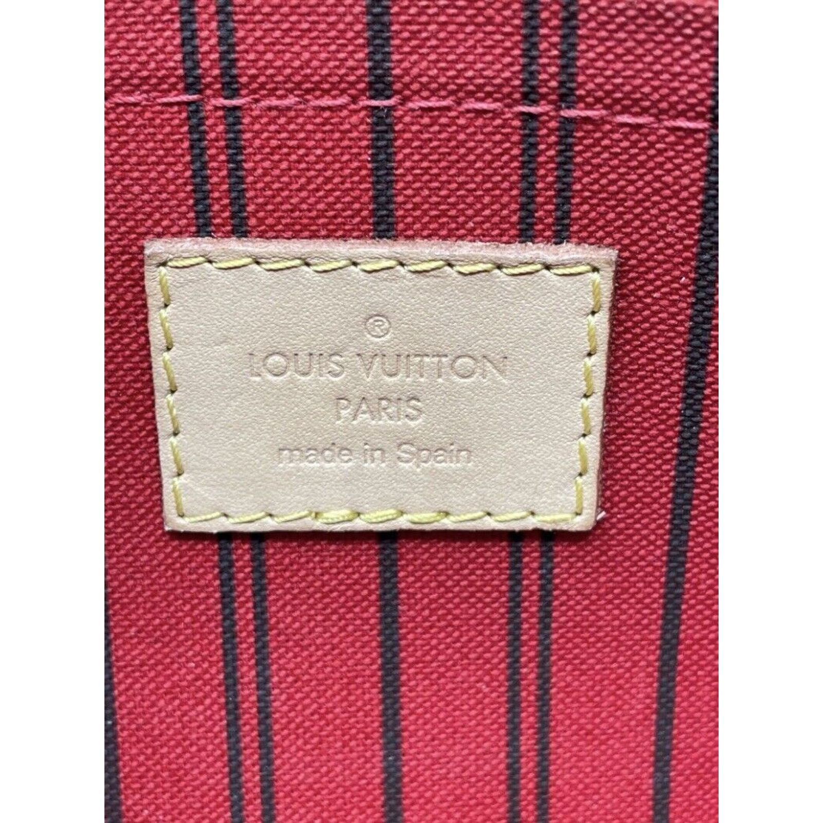 Louis Vuitton Louis Vuitton Cherry Red Monogram Neverfull Pochette Cerise Size ONE SIZE - 11 Thumbnail