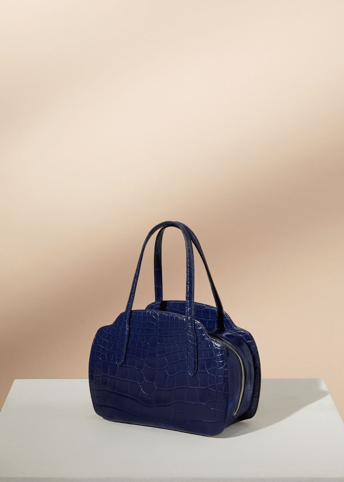 Loro Piana o1srvl11e0924 Size:/OS Sesia Alligator Skin Tote Bag in Blue Size ONE SIZE - 2 Thumbnail