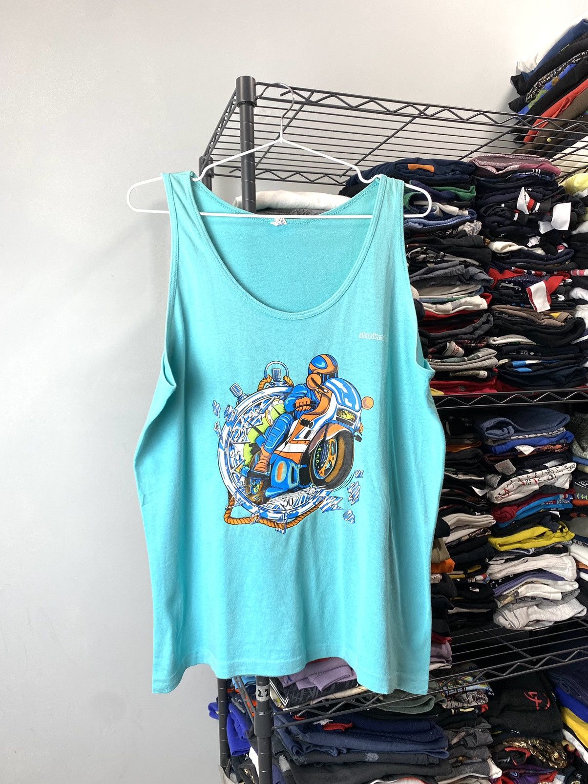 Vintage Vintage 1990’s Bruce Lee Single Stitch Moto Racing T Shirt Size US M / EU 48-50 / 2 - 2 Thumbnail