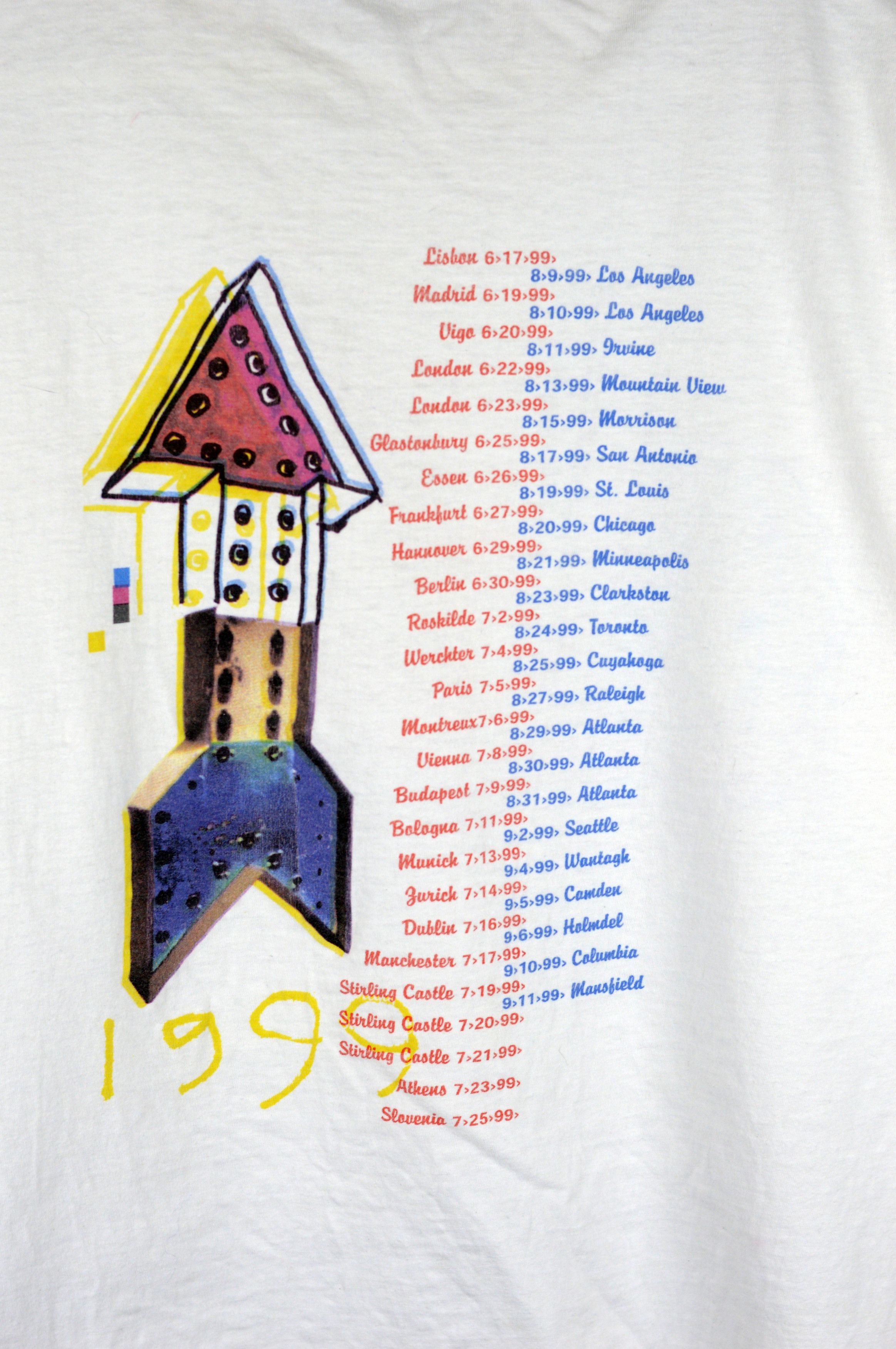 Vintage Vintage REM At Their Thunderous Best 1999 t shirt Size US L / EU 52-54 / 3 - 5 Thumbnail
