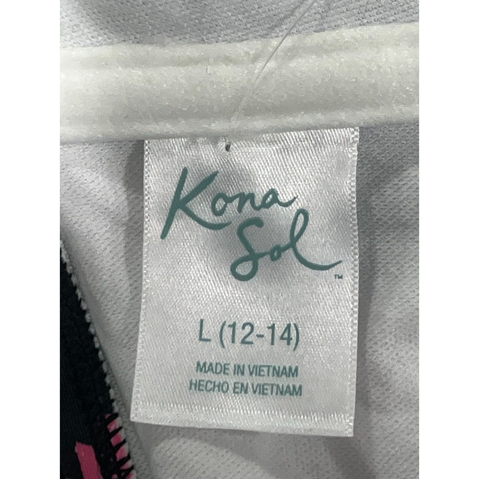 Other Kona Sol - Women's V-Neck Underwire Tankini Top - Green /Bla Size ONE SIZE - 14 Thumbnail