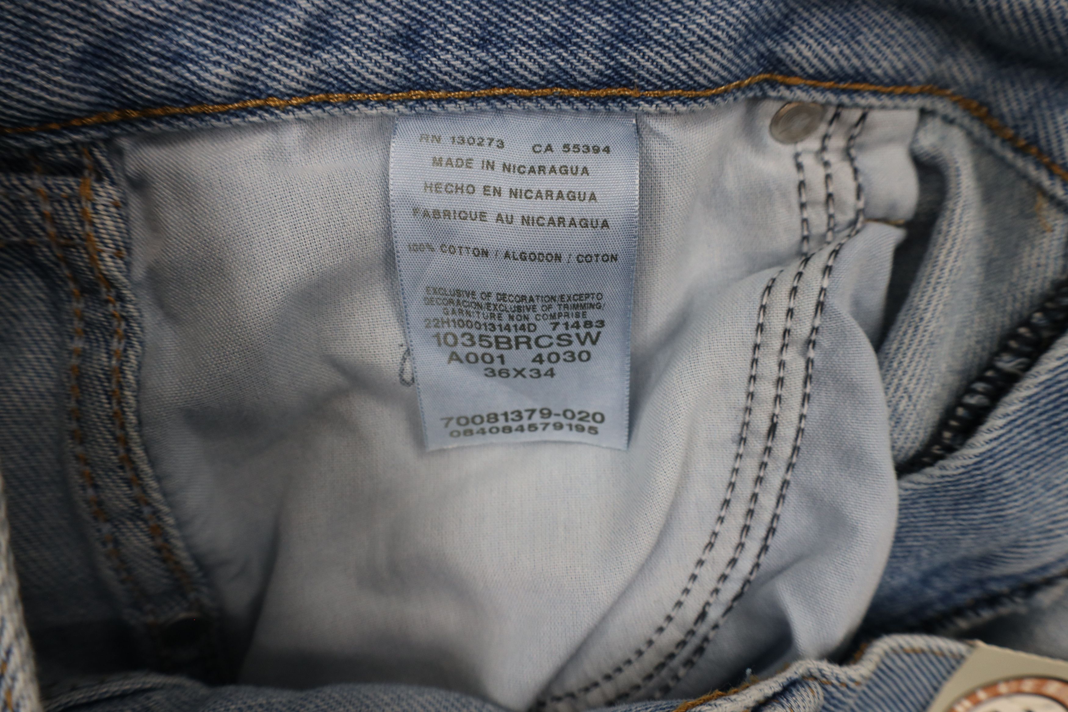 Vintage × Wrangler Deadstock Vintage Y2K Wrangler Fit Denim Jeans Blue Cotton Size US 36 / EU 52 - 6 Thumbnail