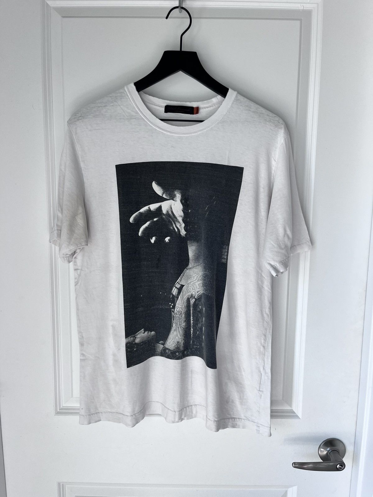 Pre-owned Undercover Guruguru Portrait Tee In White