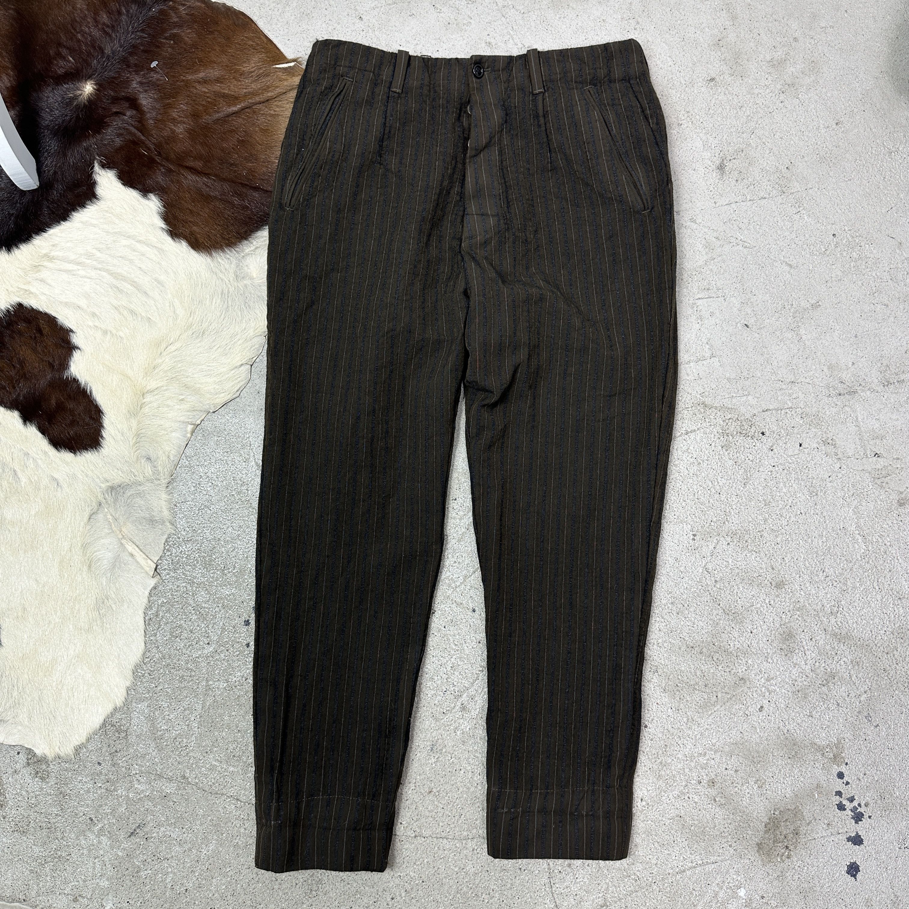 Prada Vintage Striped Preppy Old Money Casual Prada Pants Size 32" / US 10 / IT 46 - 6 Thumbnail