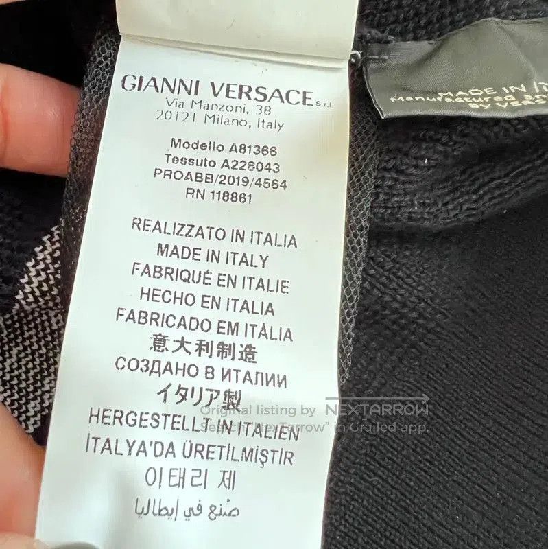 Versace Versace Multicolor Cotton Blend Long Sleeve Sweater . Size US XXL / EU 58 / 5 - 6 Thumbnail