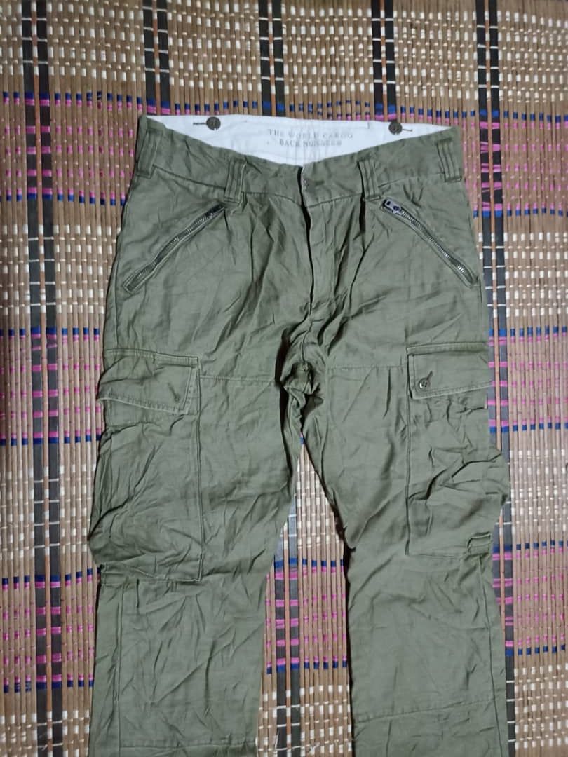 Designer Vintage BACK Number Cargo Pants Military Style Size US 31 - 6 Thumbnail