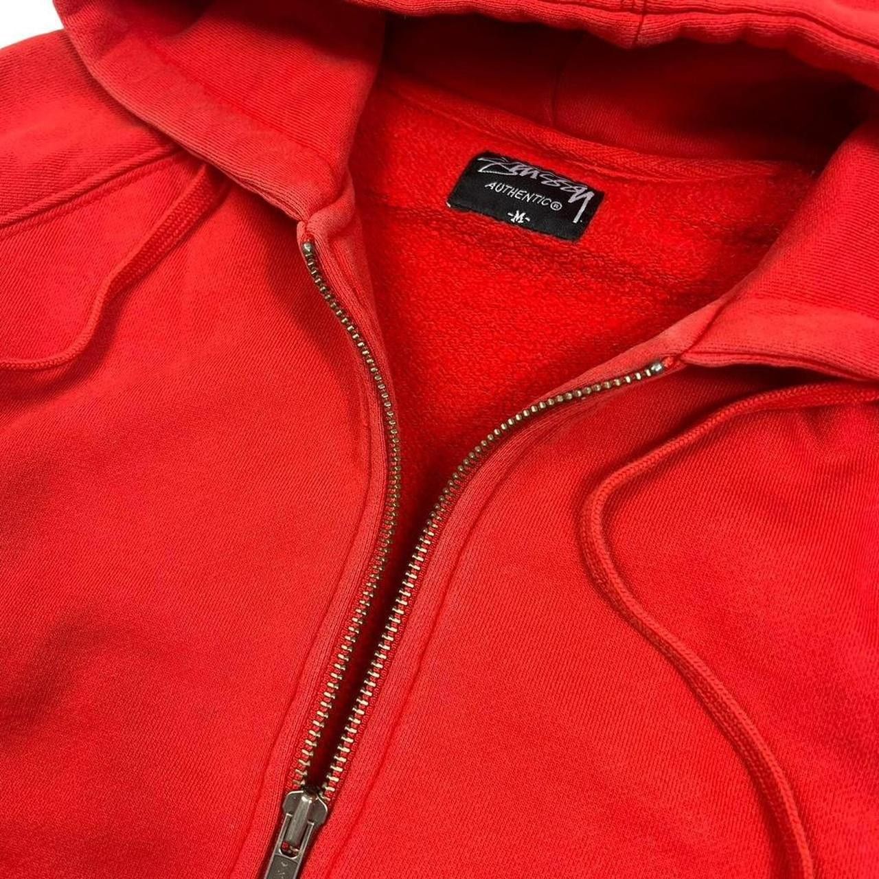 Stussy Vintage 2000s Stussy Paisley Print Zip Up Hoodie Red Medium Size US M / EU 48-50 / 2 - 4 Thumbnail
