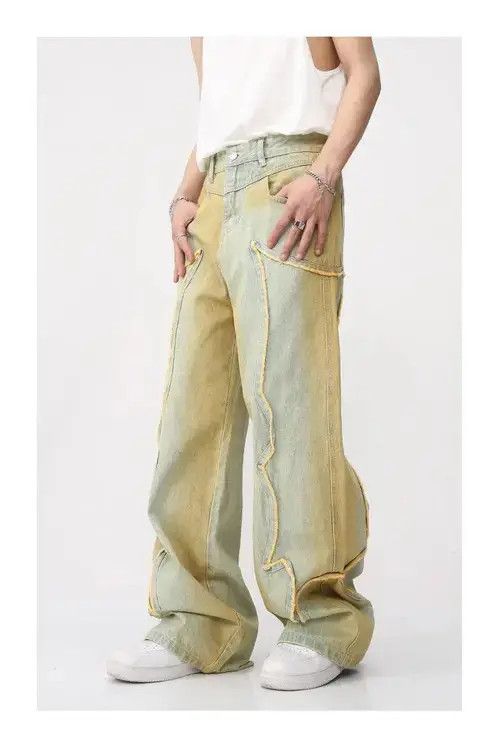Jean Gradient Straight Denim Pant Size US 30 / EU 46 - 4 Thumbnail