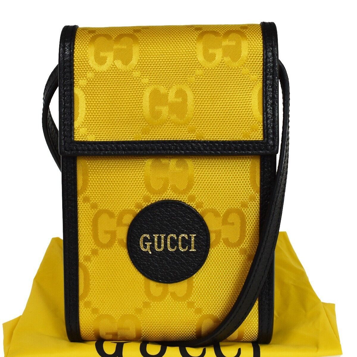 Gucci Off The Grid Yellow Synthetic Shoulder Bag (Pre-Owned) Size ONE SIZE - 1 Thumbnail