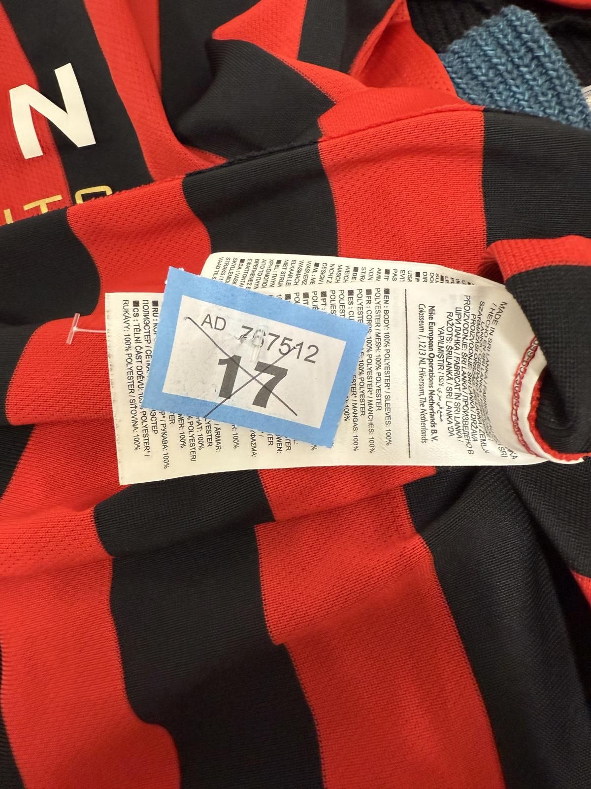 Nike Nike Men's Red and Black Striped Football Jersey Size US XL / EU 56 / 4 - 3 Thumbnail
