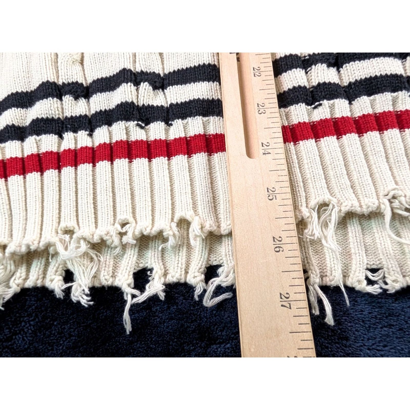 Vintage Profound Sweater Unisex Wool Cardigan Cable-Knit Paisley Long Sleeve White M Adults Regular Knit Winter Mens Women Girls Boys Size US M / EU 48-50 / 2 - 7 Thumbnail