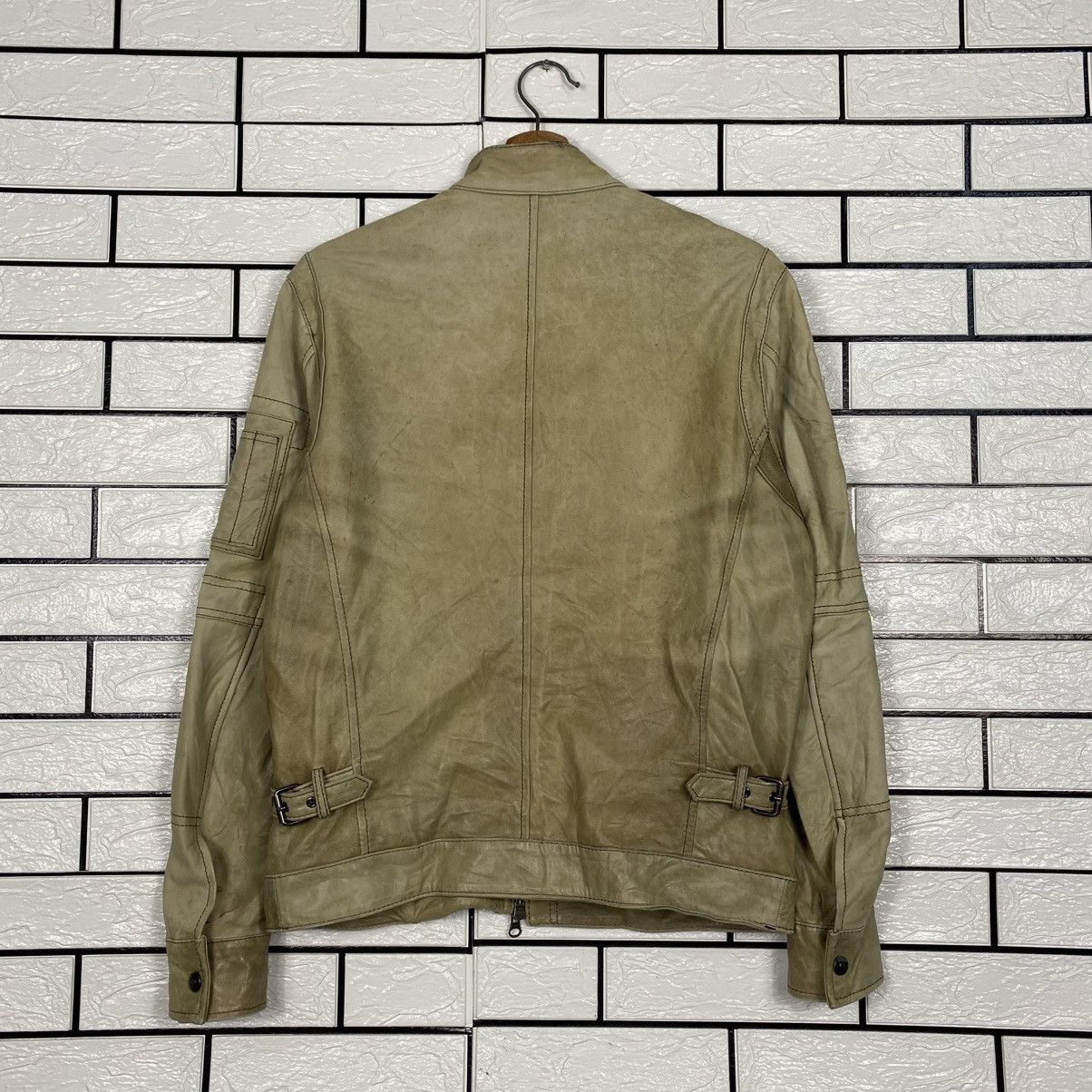 Japanese Brand 📌Vintage Cafe Racer Leather Jacket GGPX Issey Miyake Size US M / EU 48-50 / 2 - 9 Thumbnail