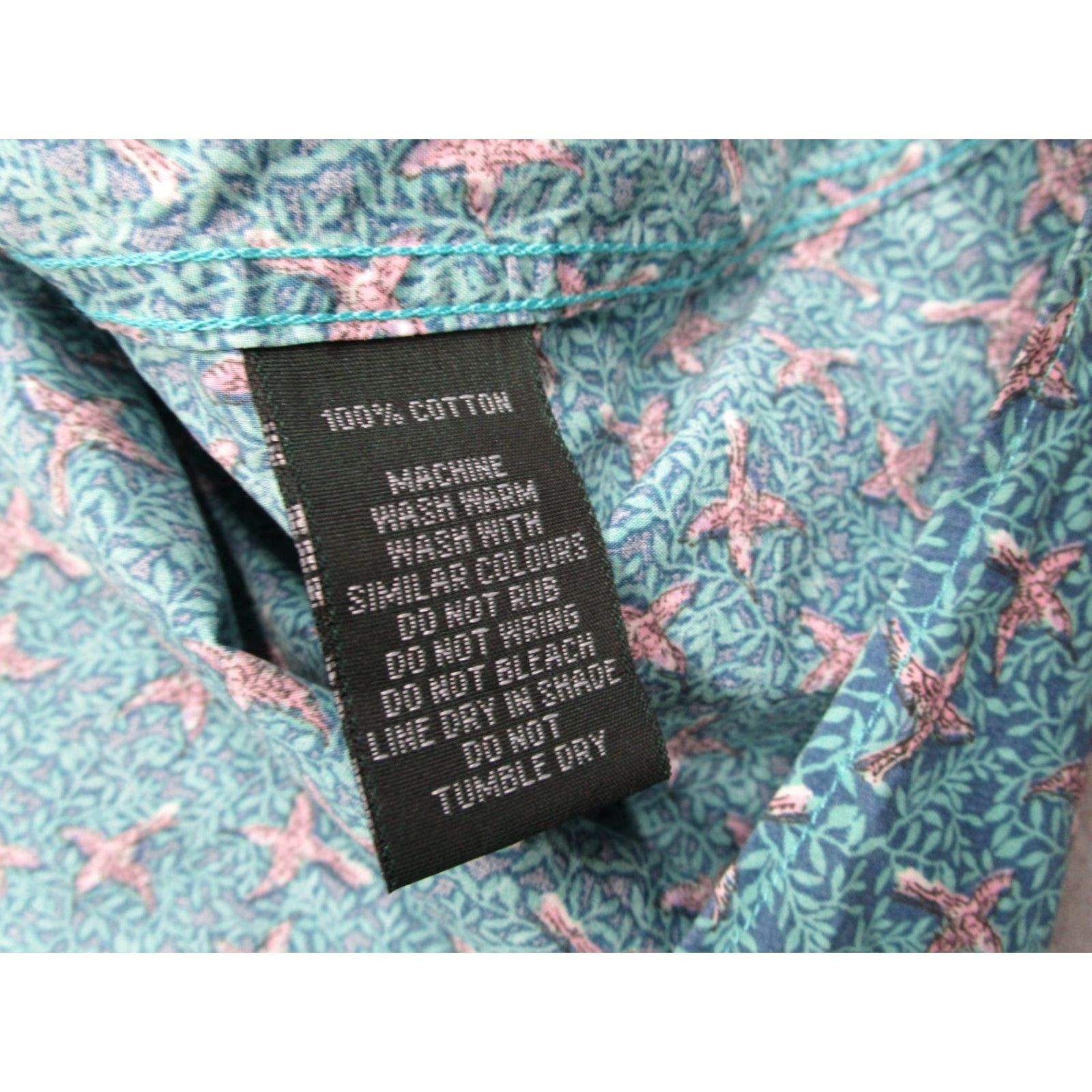 Rodd & Gunn VINTAGE? No, actually not vintage. Title: Rodd & Gunn Shirt Men XL Blue Floral Short Sleeve Button-Up AOP Birds Casual Workwear Size US XL / EU 56 / 4 - 5 Thumbnail