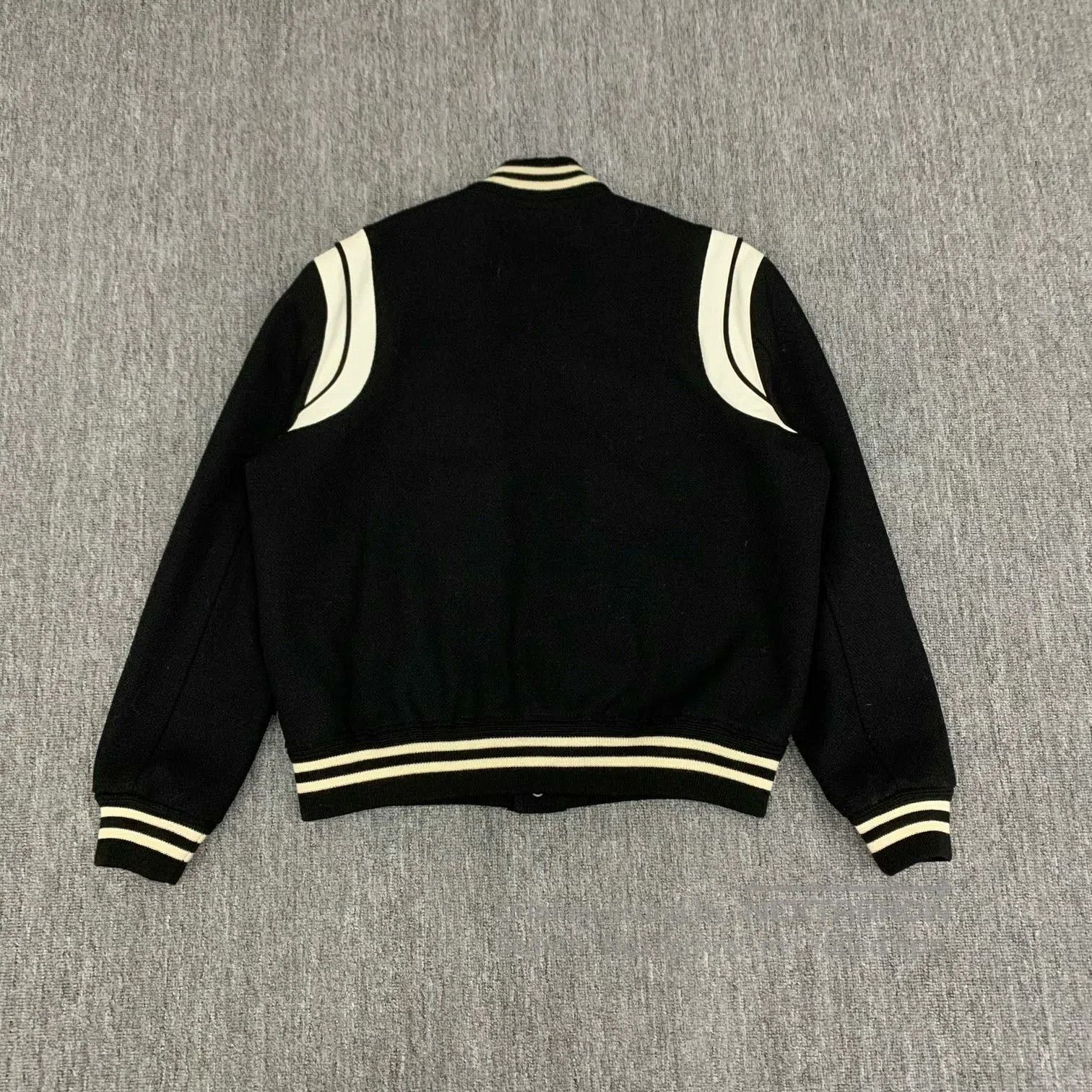 Saint Laurent Paris black and white patchwork baseball jacket. Size US L / EU 52-54 / 3 - 2 Thumbnail
