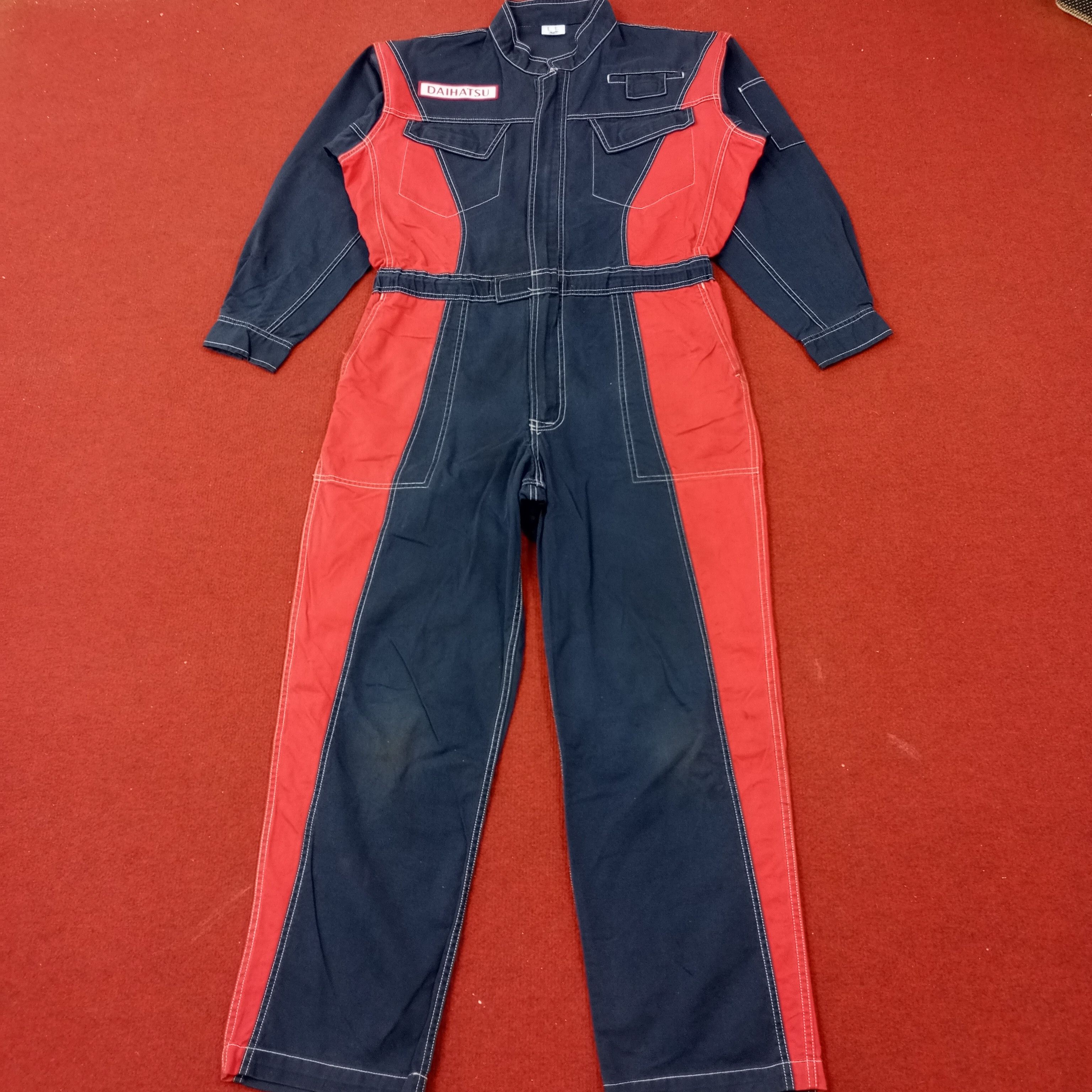Vintage Daihatsu Japanese Motorsports Coverall Jacket c232n4 Size US L / EU 52-54 / 3 - 3 Thumbnail
