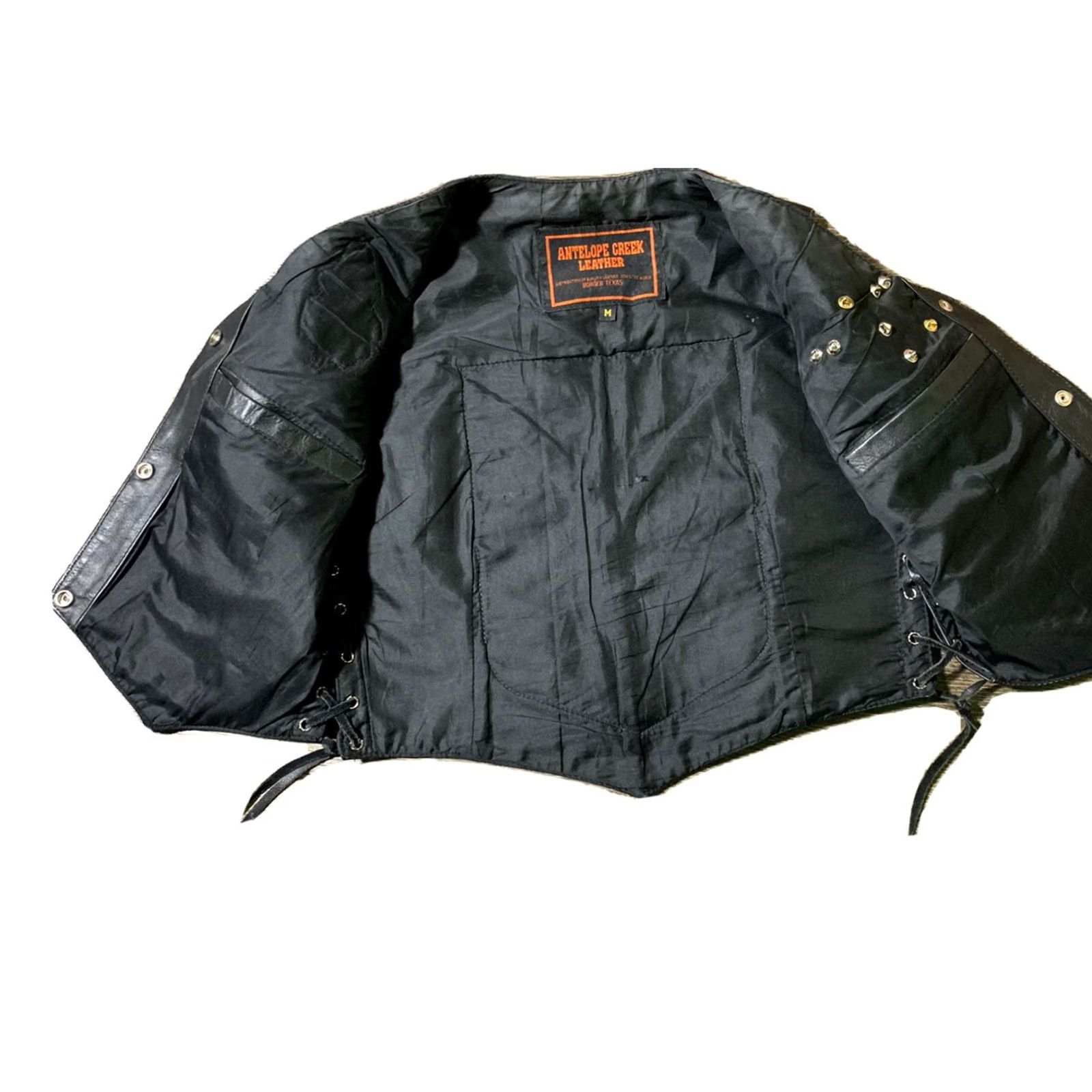 Vintage VINTAGE Antelope Creek Leather Womens Motorcycle Vest POW MIA Black Medium Size M / US 6-8 / IT 42-44 - 5 Thumbnail