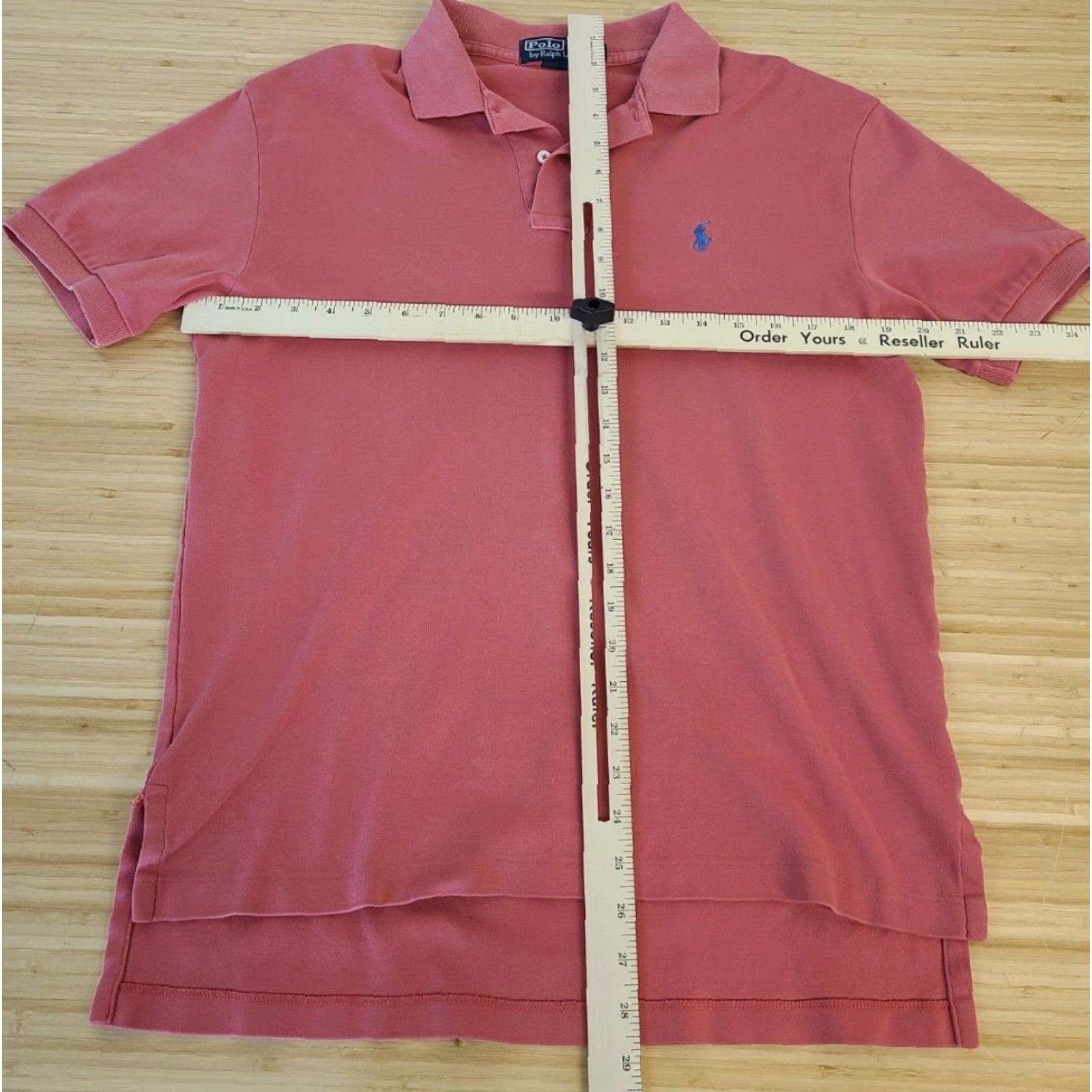 Ralph Lauren Ralph Lauren Mens Polo Short Sleeve Logo Shirt Small Pink Size US S / EU 44-46 / 1 - 4 Thumbnail
