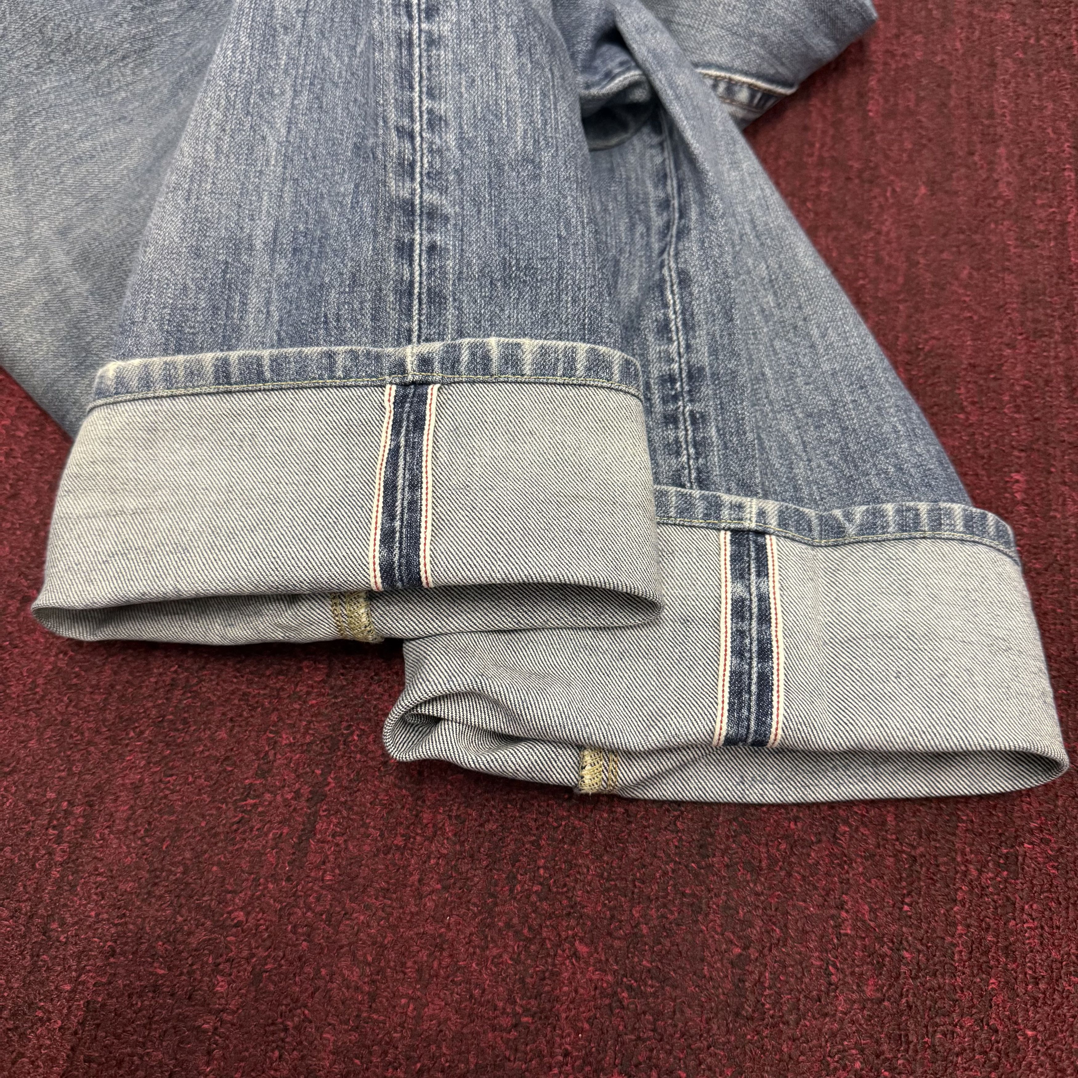 Japanese Brand VINTAGE JAPANESE SELVEDGE FADED JEAN DENIM PANTS Size US 34 / EU 50 - 12 Thumbnail