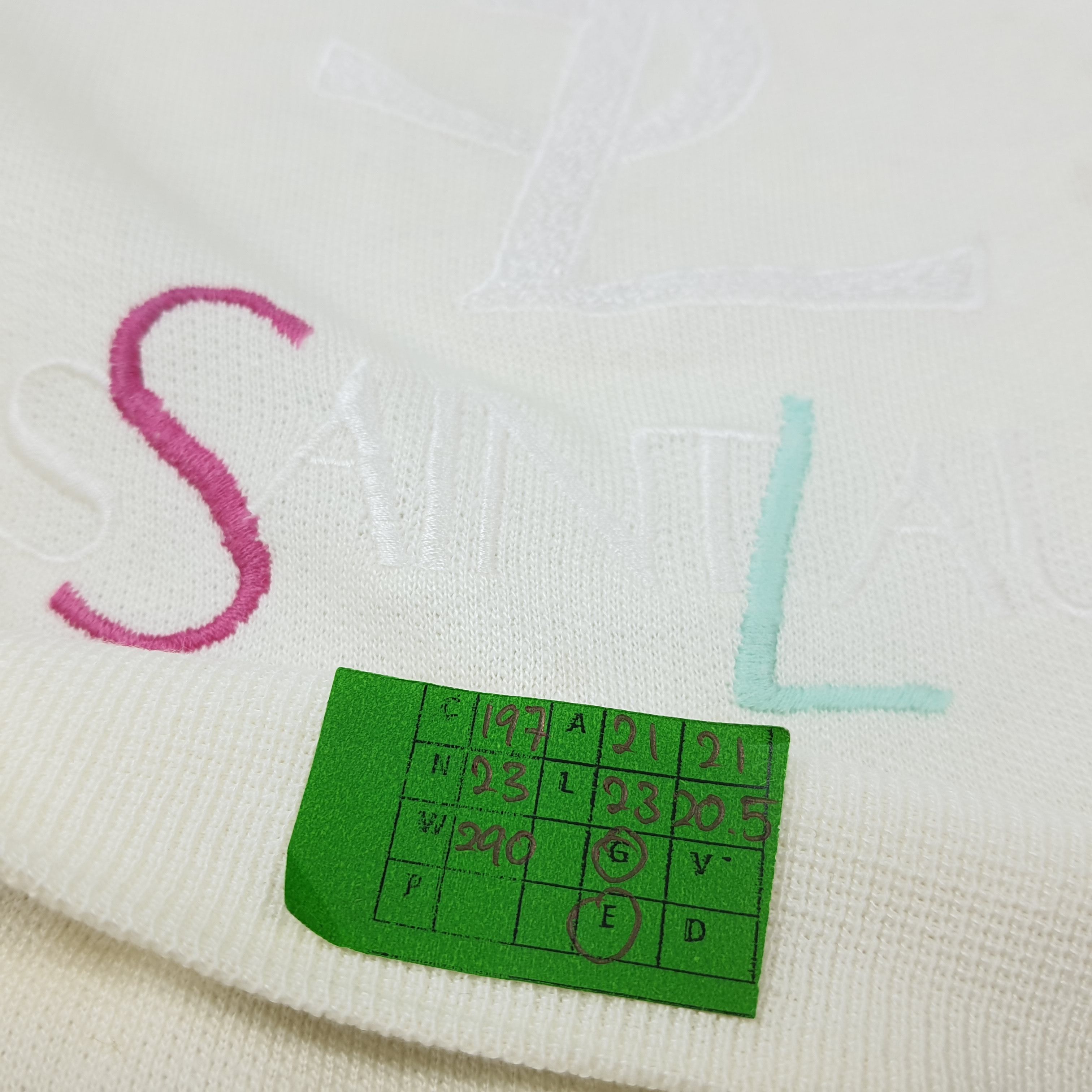 Vintage × Yves Saint Laurent Vintage Yves Saint Laurent White Embroidery Sweatshirt Size US XS / EU 42 / 0 - 8 Thumbnail