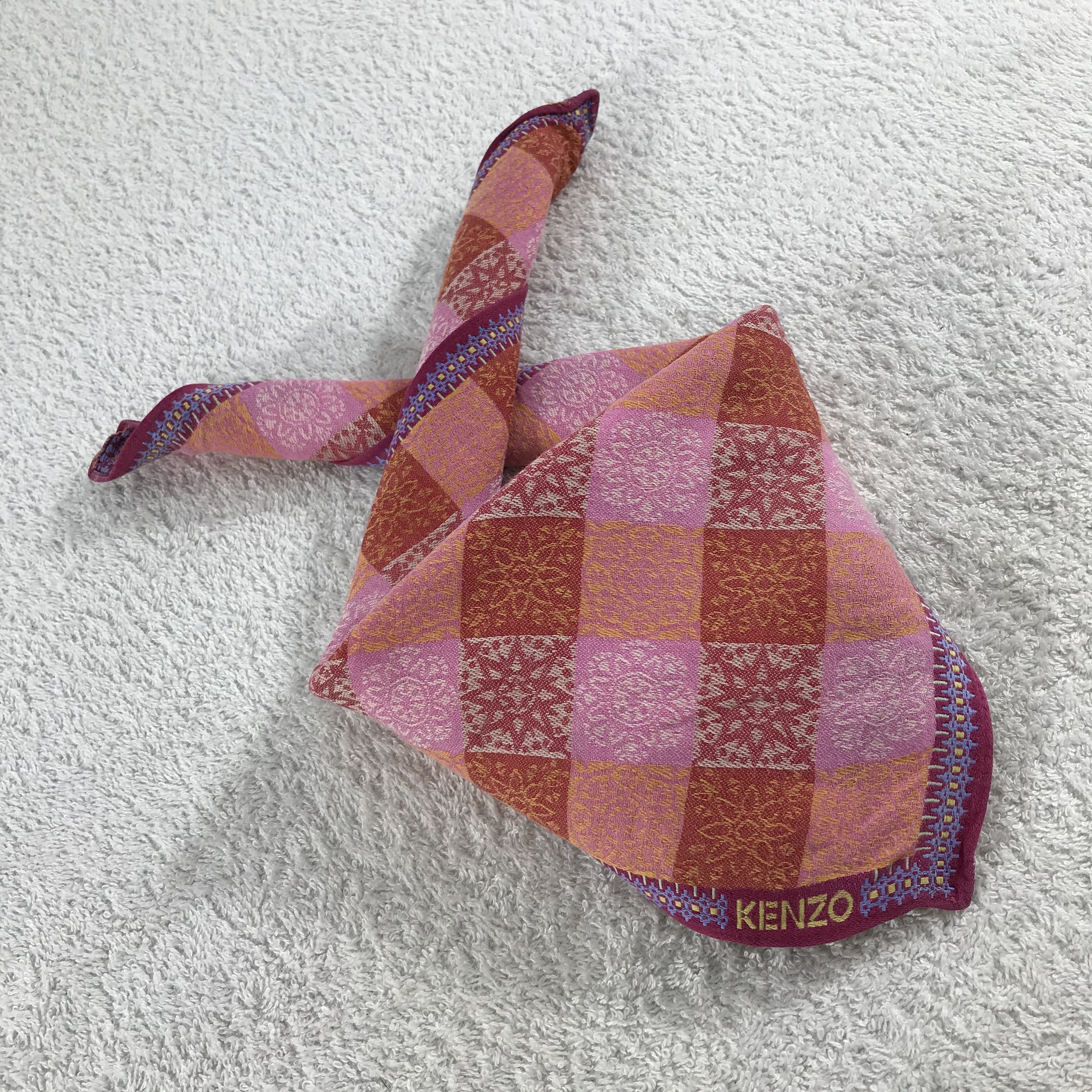Kenzo × Vintage Kenzo Bandana / Handkerchief / Neckerchief - S167 Size ONE SIZE - 4 Thumbnail