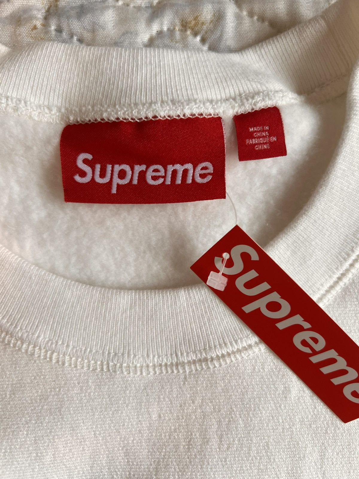 Supreme M Supreme washed box logo 25crewneck white hoodie sweatshirt Size US M / EU 48-50 / 2 - 4 Thumbnail