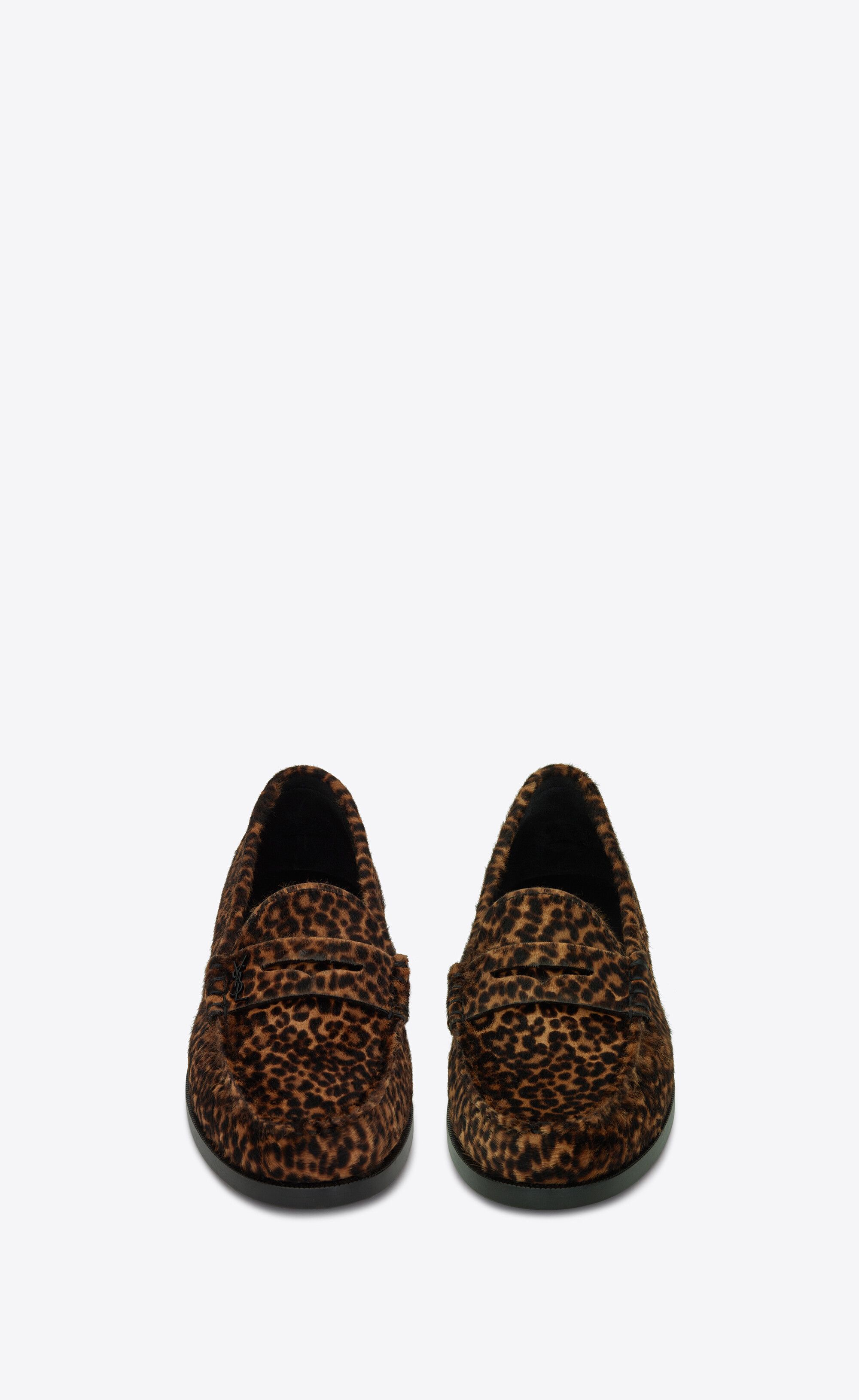 Saint Laurent Paris o1s1wg111024 Leopard Printed Penny Loafers in Leopard Size US 5 / IT 35 - 3 Thumbnail